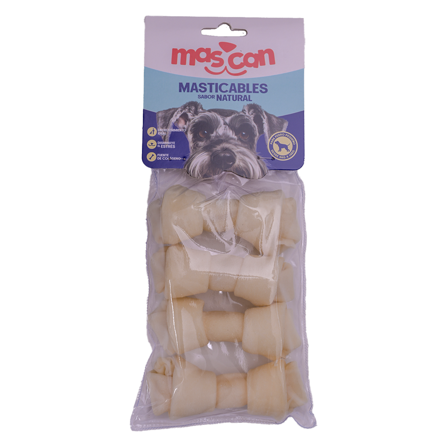 Huesitos Masticables Para Perro MAS-CAN 4 Unidades