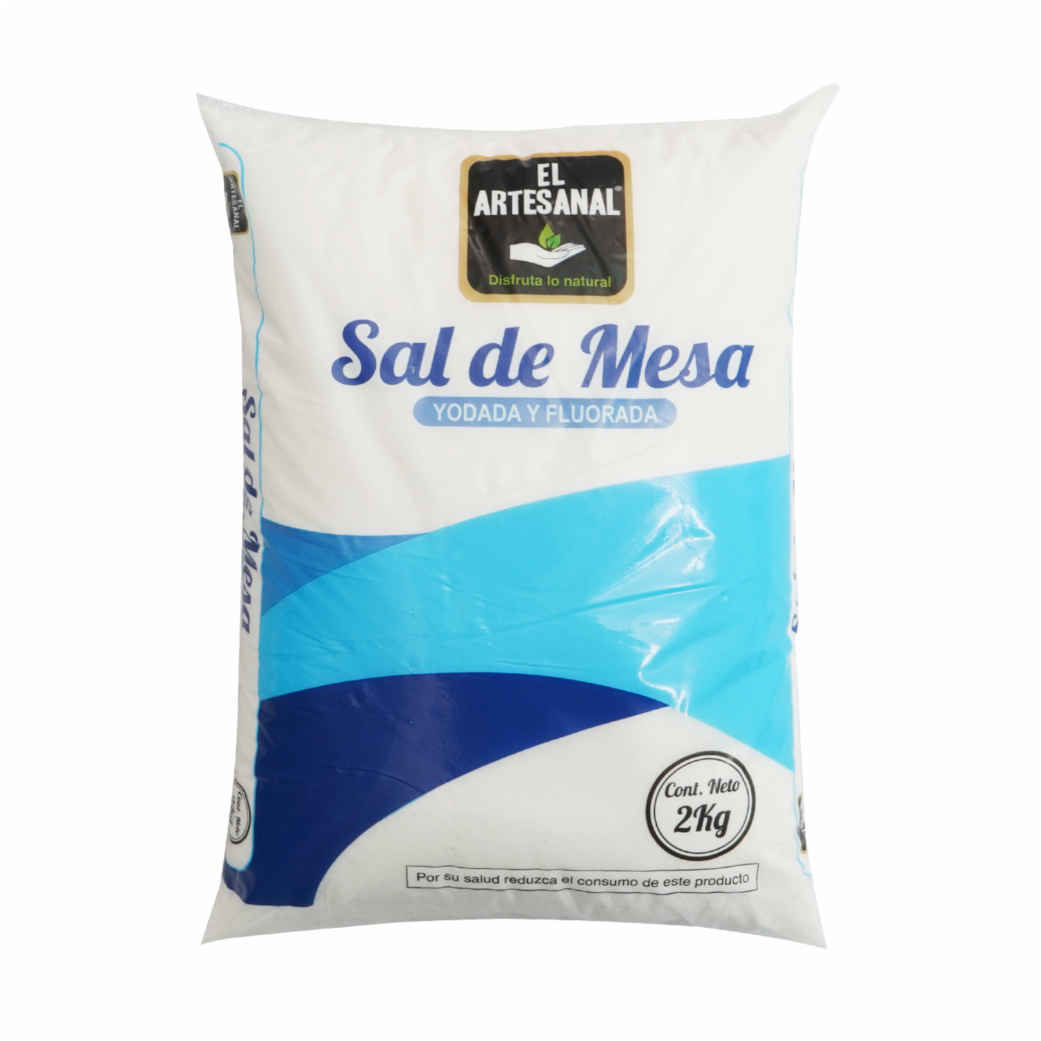 Sal De Mesa Yodada Y Fluorada EL ARTESANAL 2000 G