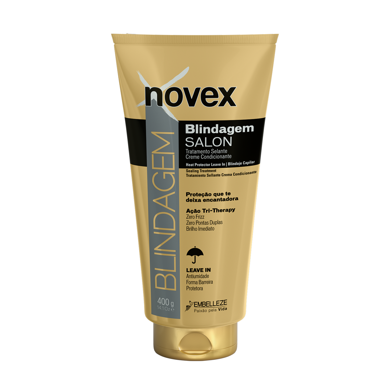 Tratamiento Capilar Sellante Blindage Pre Secado NOVEX 400 G