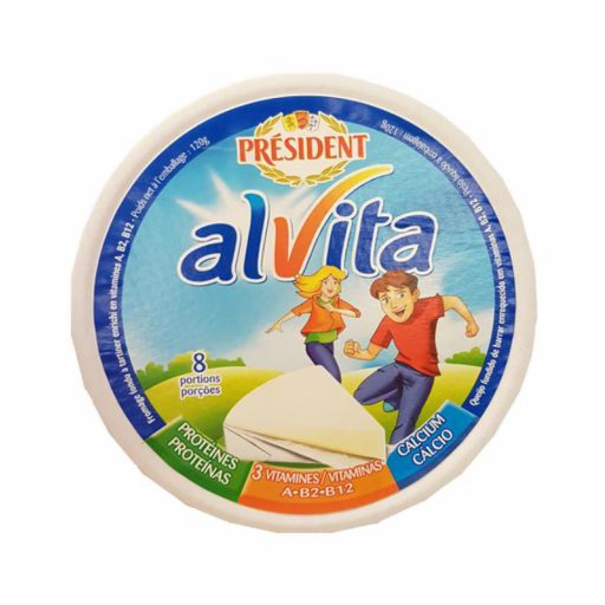 Queso Fundido Alvita PRÉSIDENT 8 Porciones