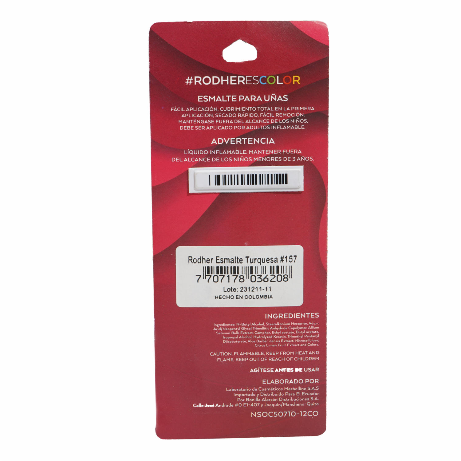 Esmalte Turquesa N157 RODHER 14 Ml - Imagen 4