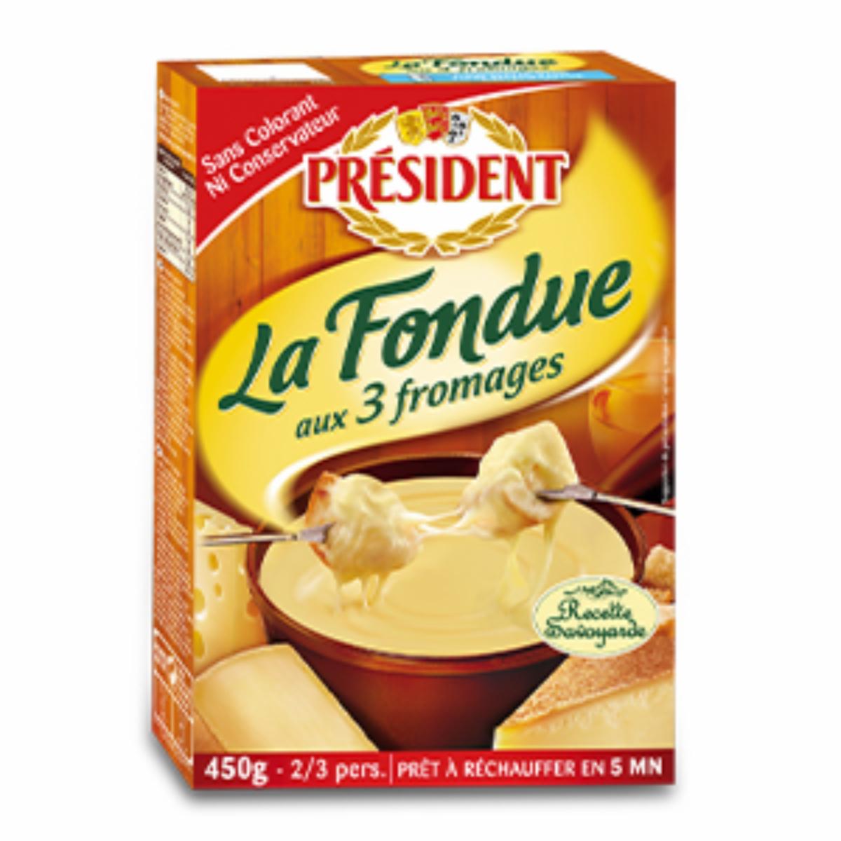 Tres Quesos Fondue PRÉSIDENT 450 G