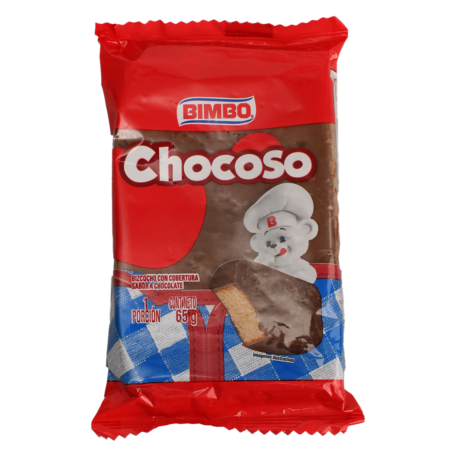 Bizcocho Con Cobertura Sabor Chocolate Chocoso BIMBO 65 G