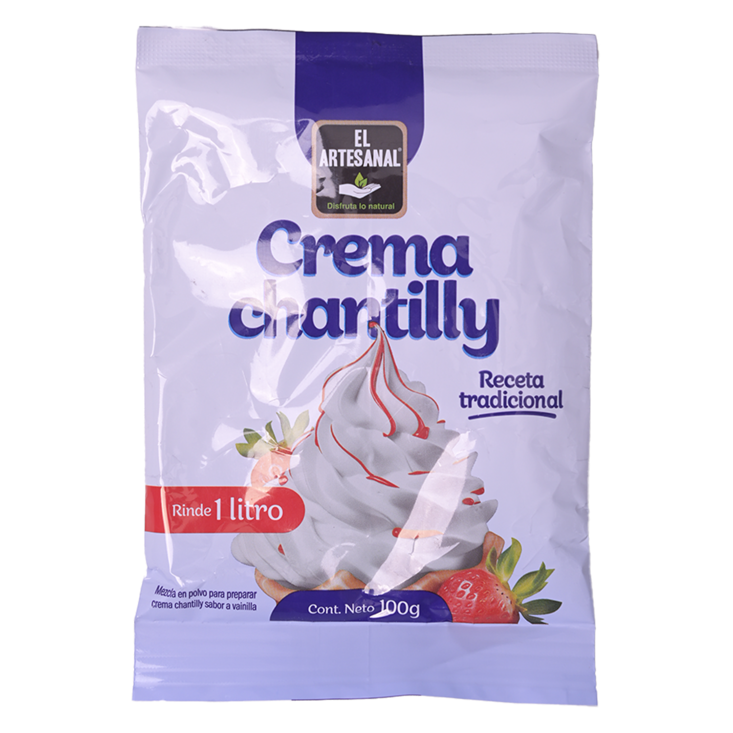Crema Chantilly Sabor A Vainilla EL ARTESANAL 100 G