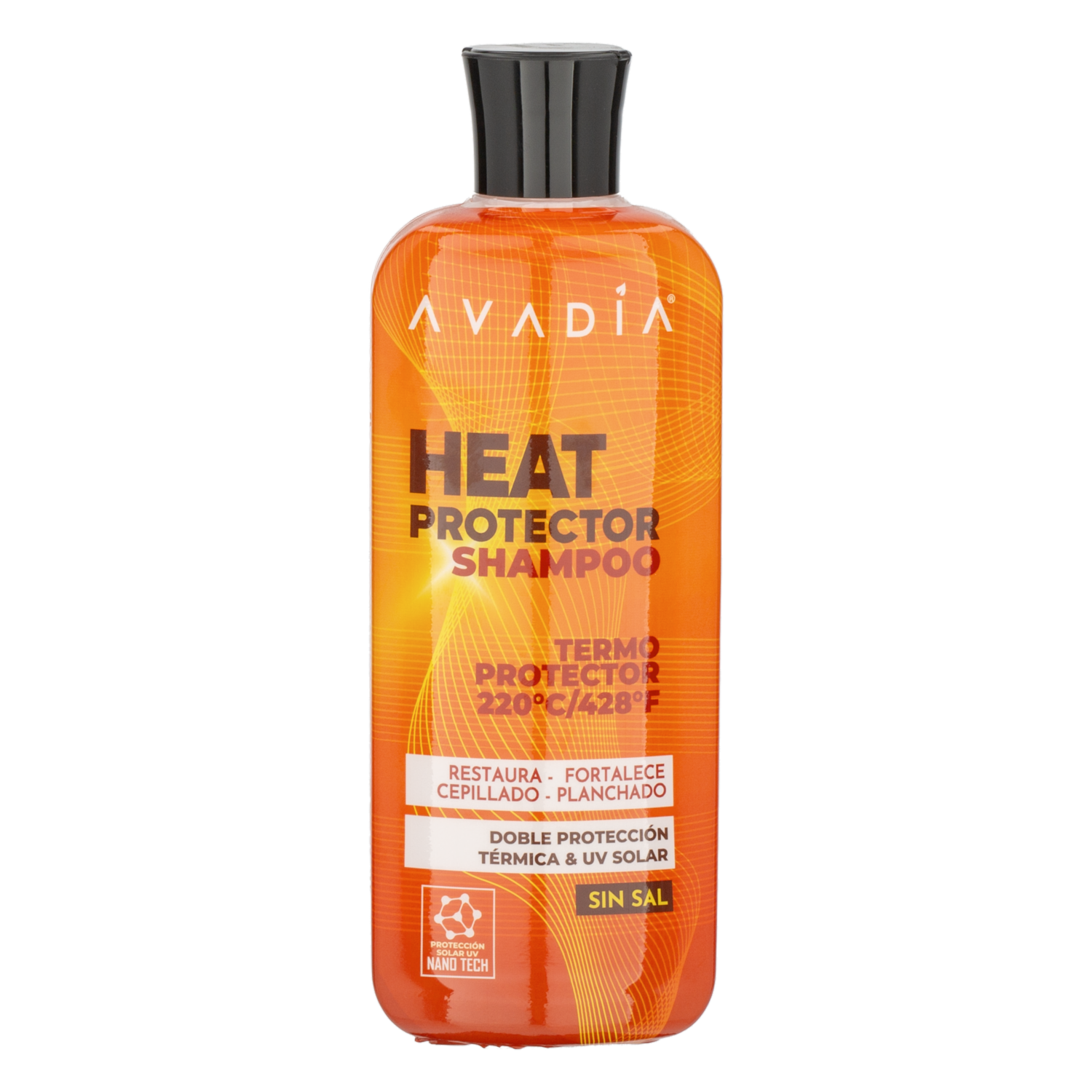 Shampoo De Cabello Profesional Heat Protector Sin Sal AVADÍA 400 Ml