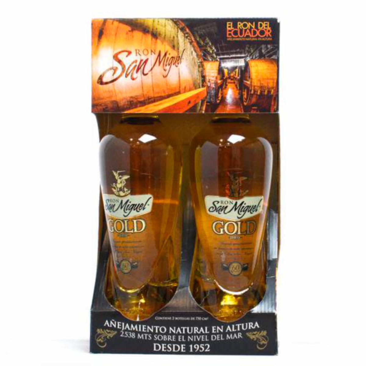 Ron Gold SAN MIGUEL Pack 2 X 750 Ml