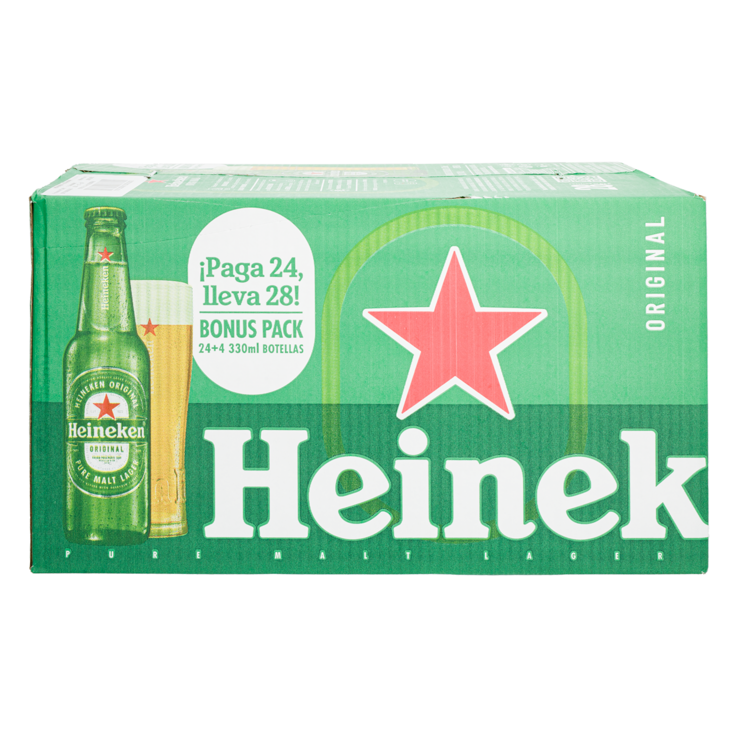 Cerveza Importada HEINEKEN 24+4X330Ml
