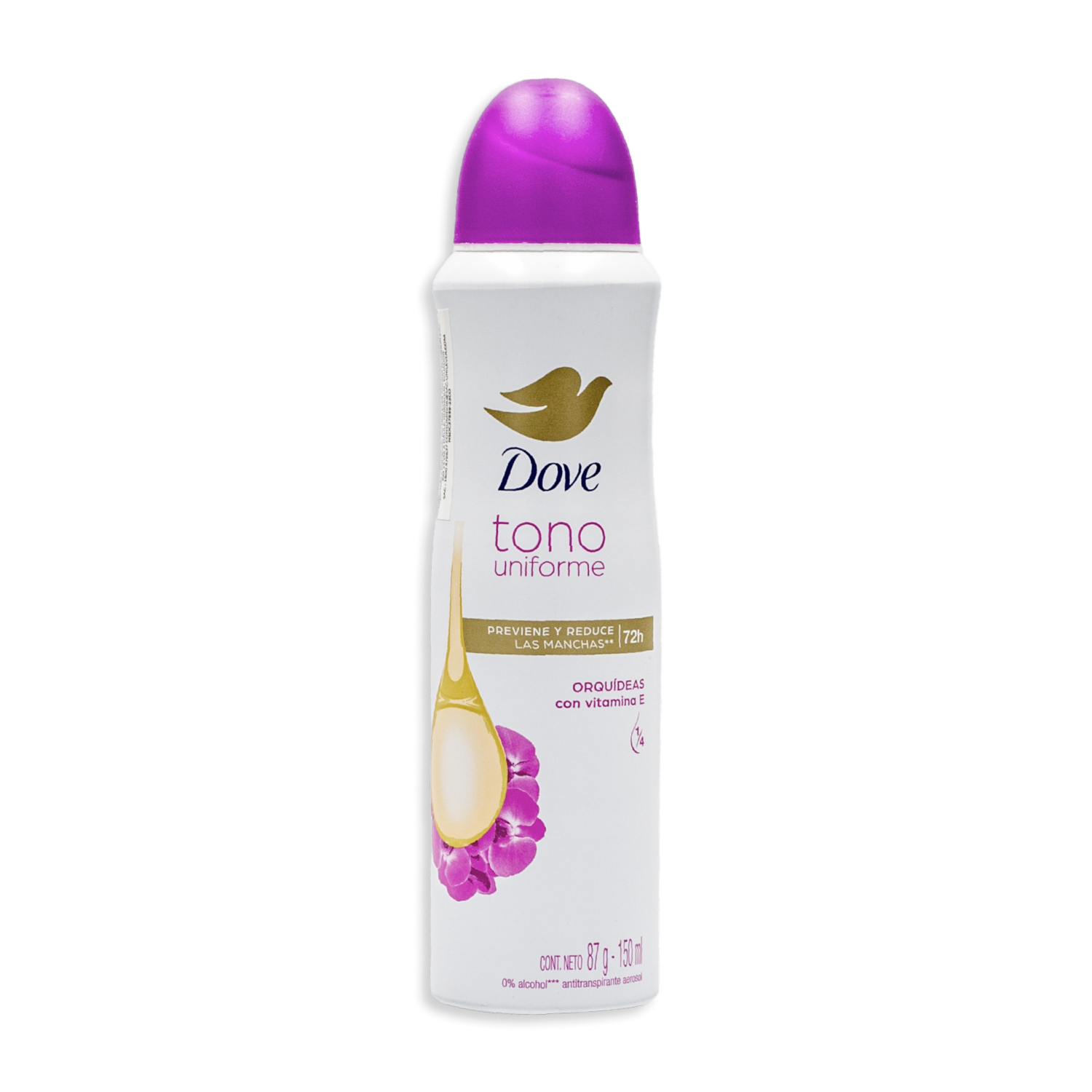 Desodorante En Aerosol Para Dama Fragancia Orquídea DOVE 150 Ml