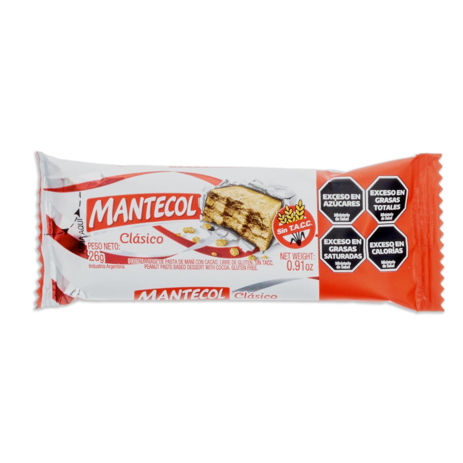 Turrón Blando De Maní Con Cacao MANTECOL 16 X 26 G