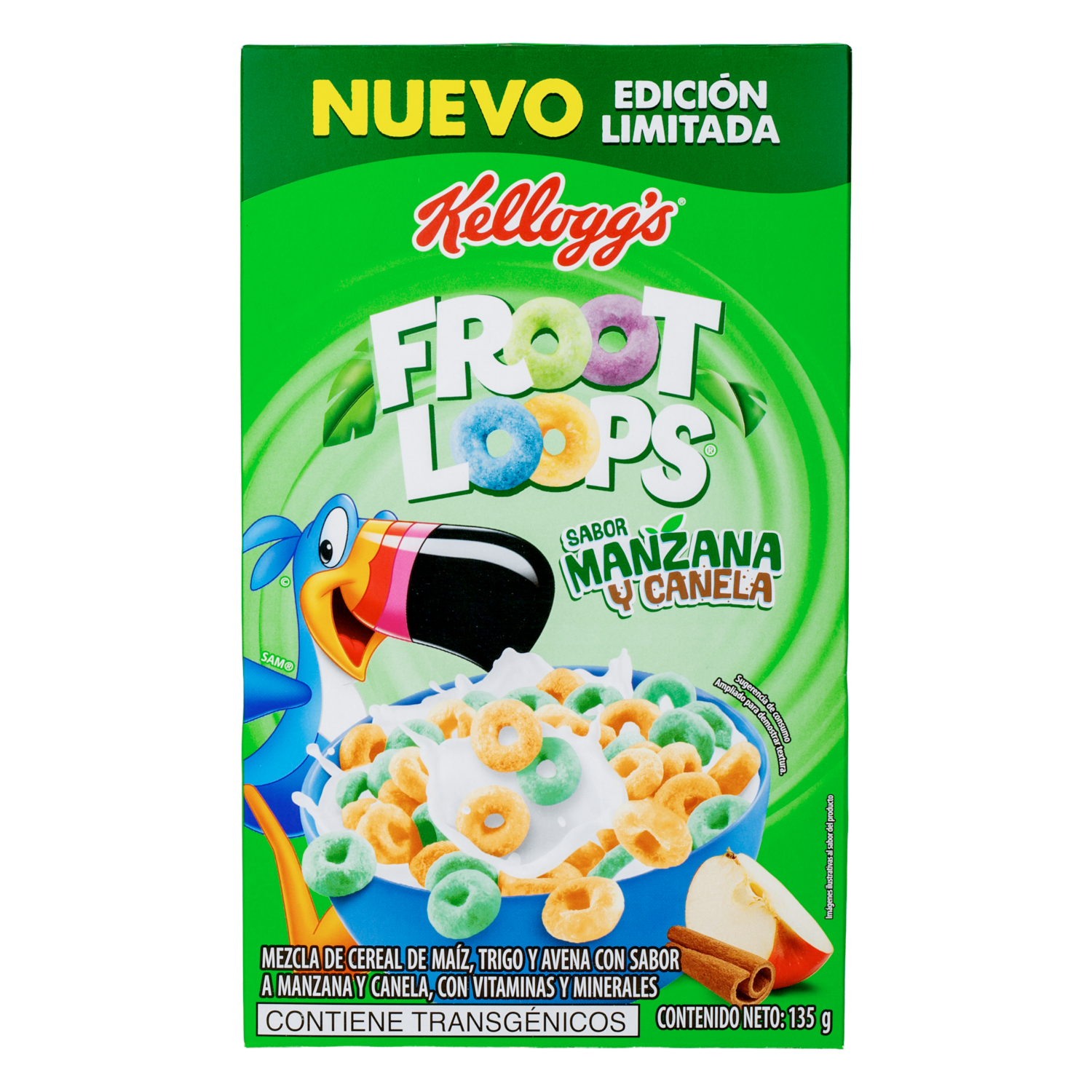 Cereal De Maíz Sabor A Manzana Y Canela FROOT LOOPS 135 G