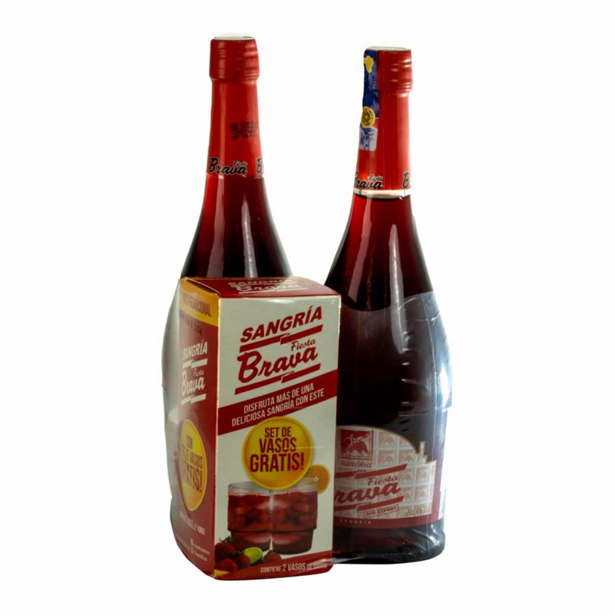 Sangría Licor FIESTA BRAVA 2 x 750ml