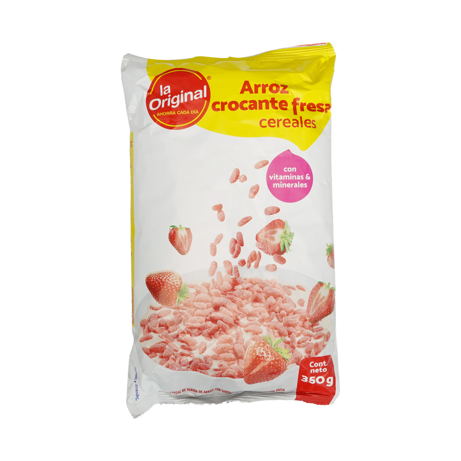 Cereal Arroz Crocante De Fresa LA ORIGINAL 350 G
