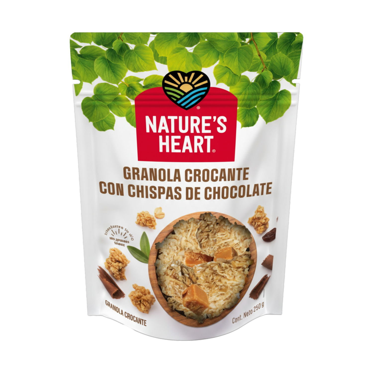 Granola Crocante Chocolate NATURE´S HEART 250 G