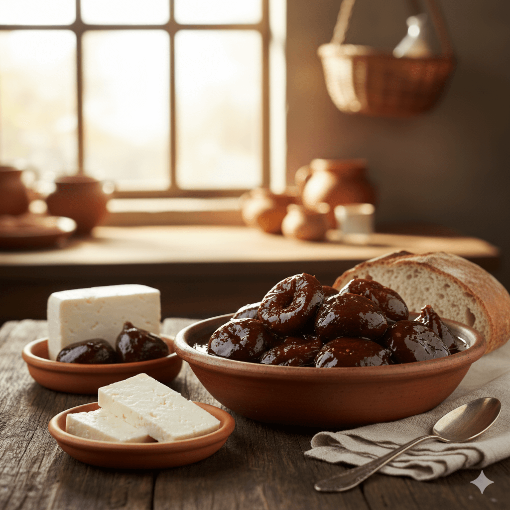 Dulce de higos con queso