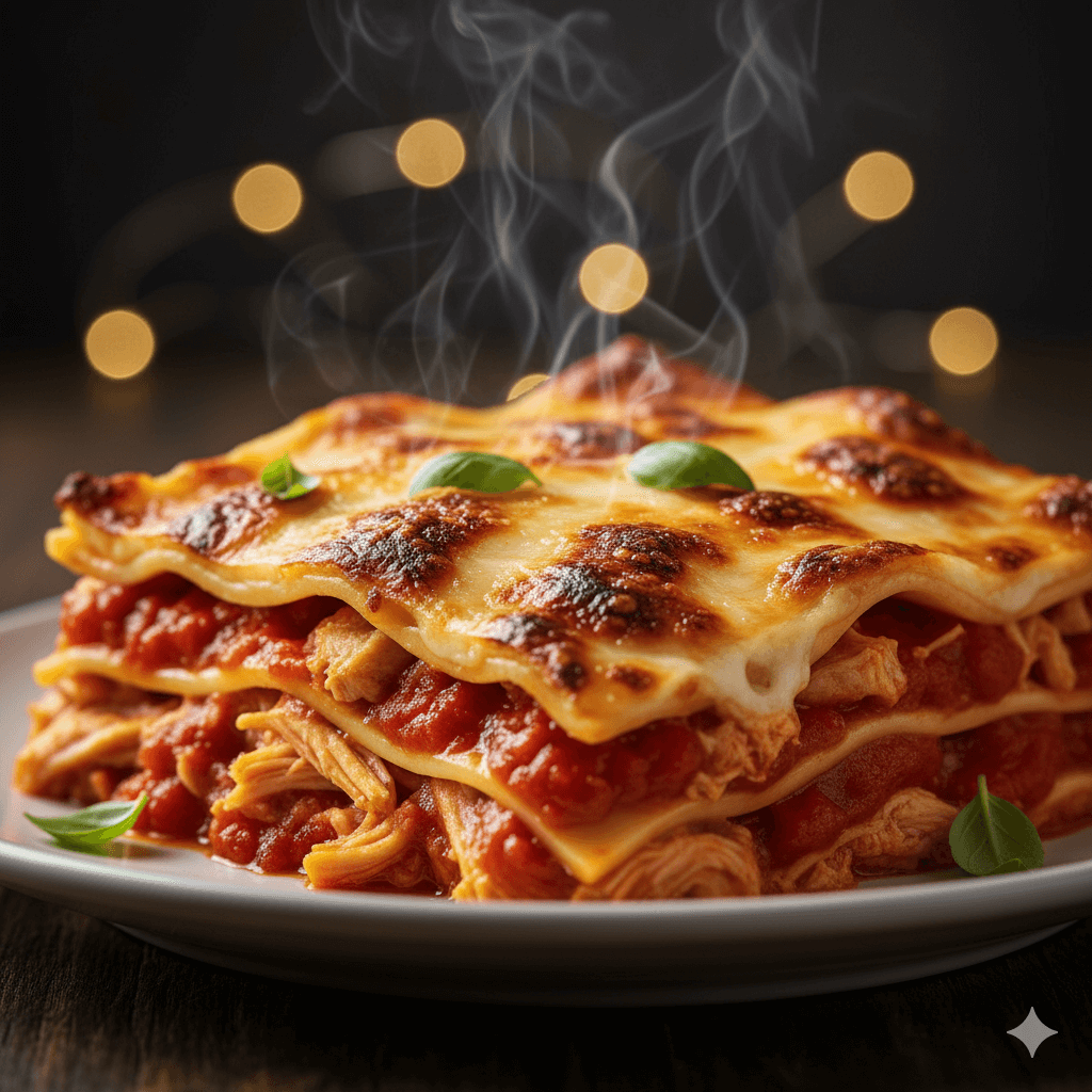 Lasaña de pollo
