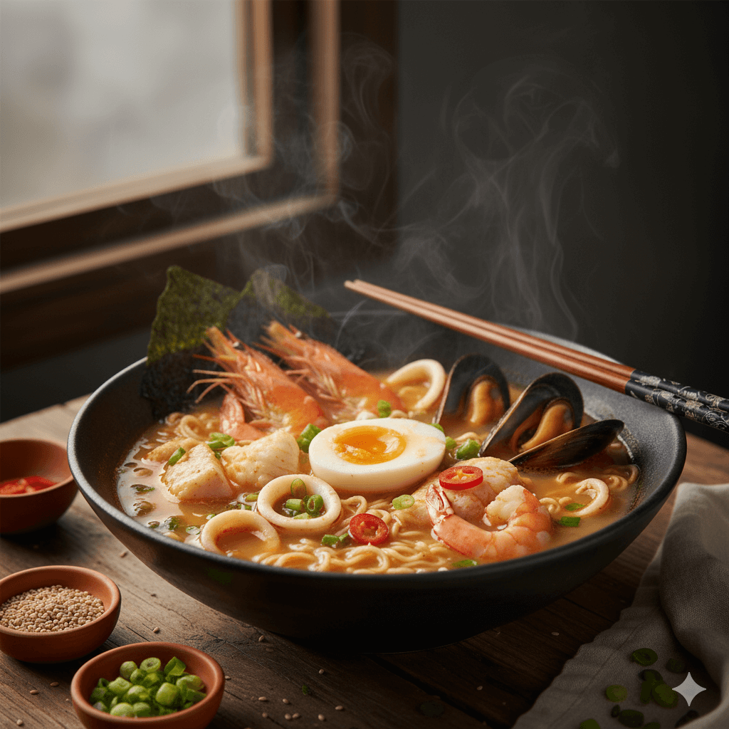Ramen de mariscos