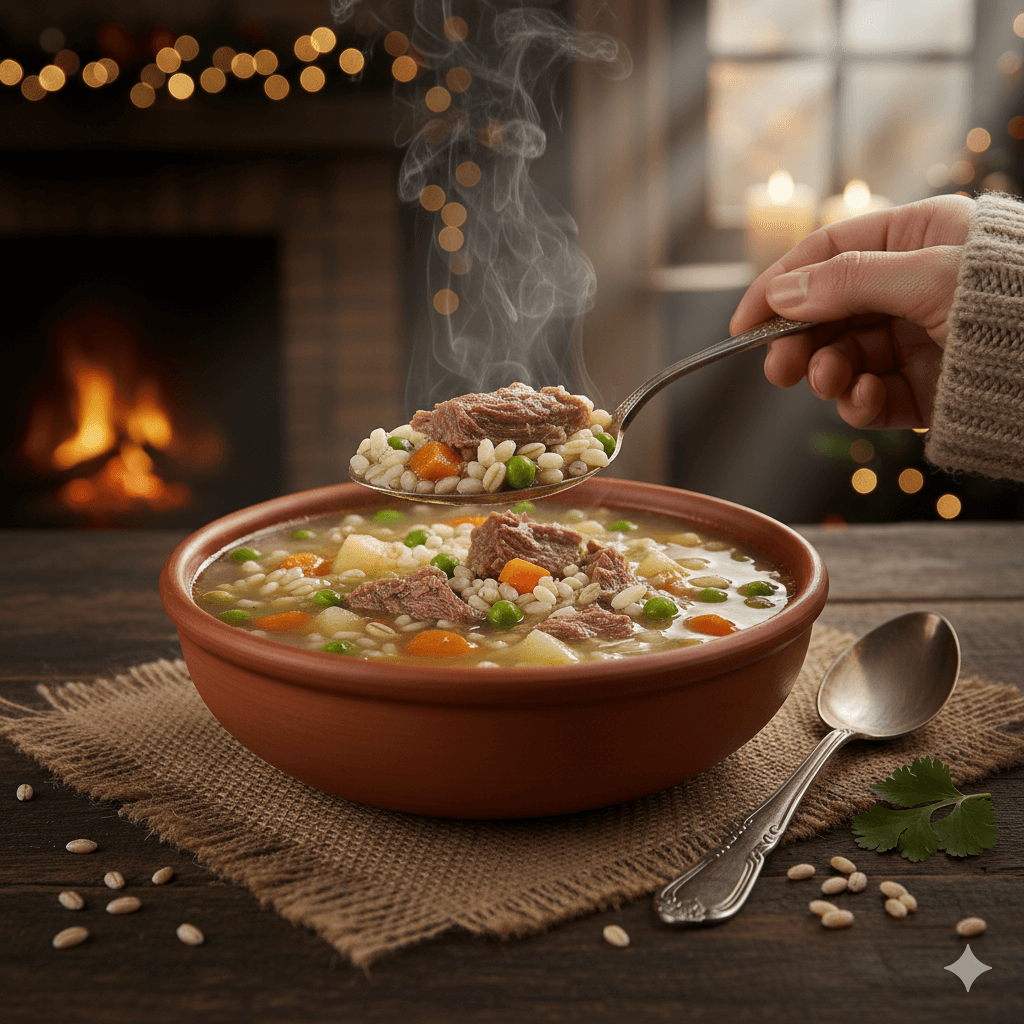 Sopa de arroz de cebada