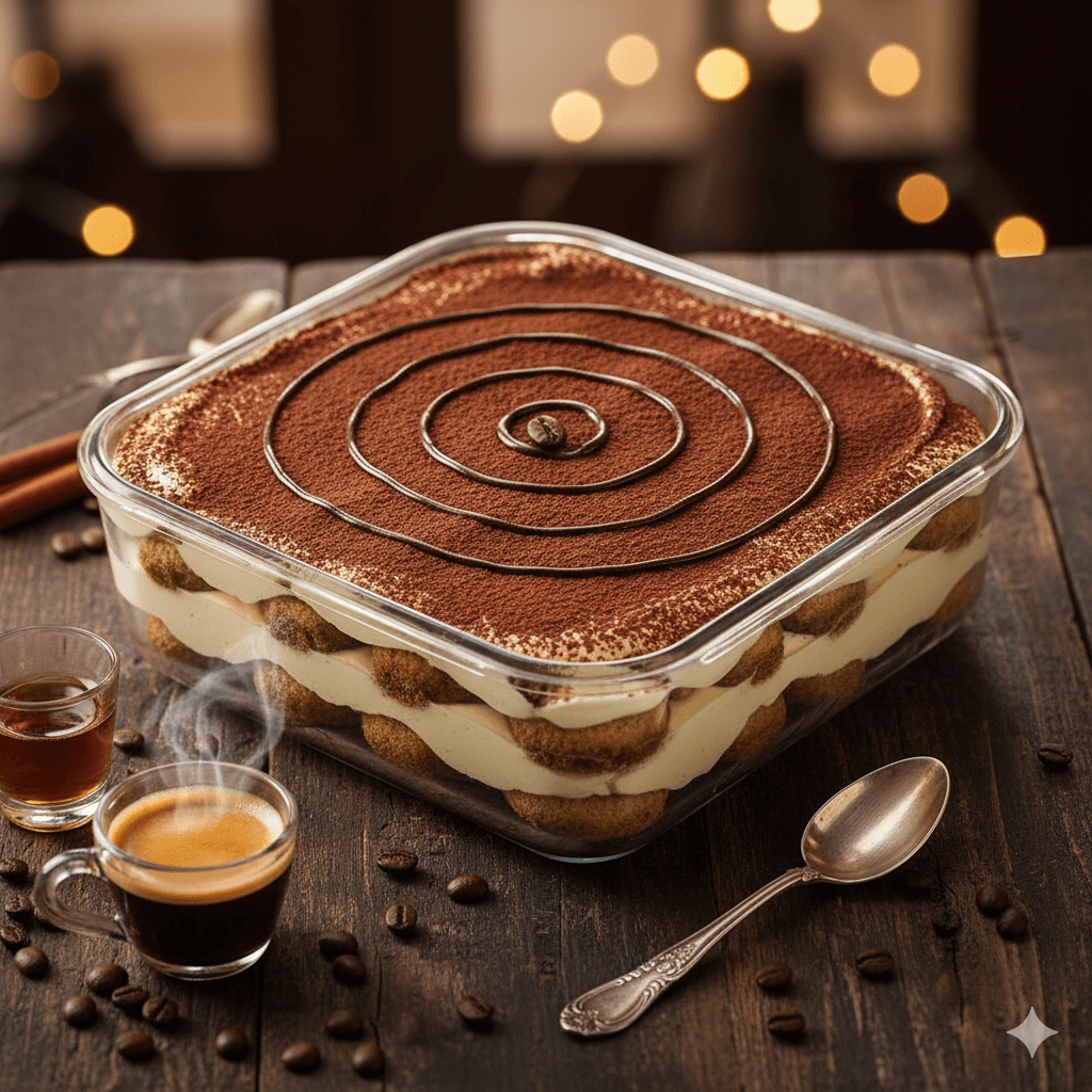 Tiramisú Casero con un Toque de Licor de Café