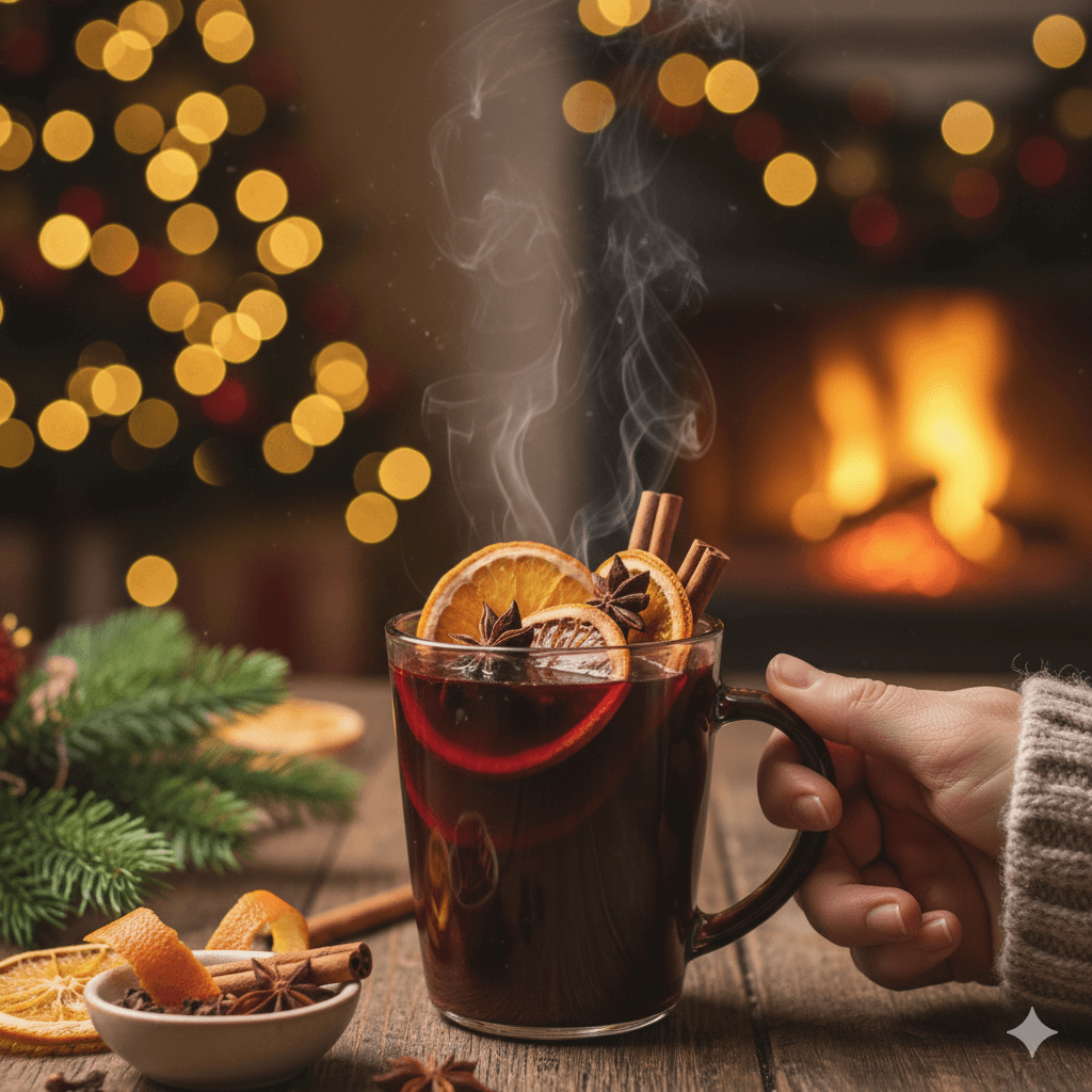 Vino hervido Navideño