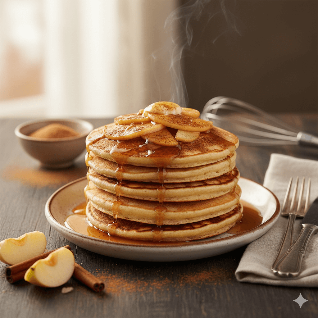Panqueques de manzana y canela