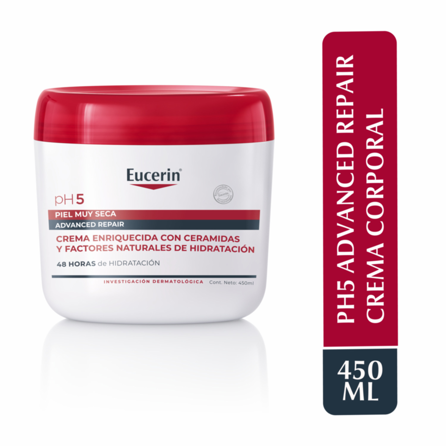 Crema Corporal Advance Repair Con Ceramidas Para Piel Muy Seca PH5 EUCERIN 450 Ml