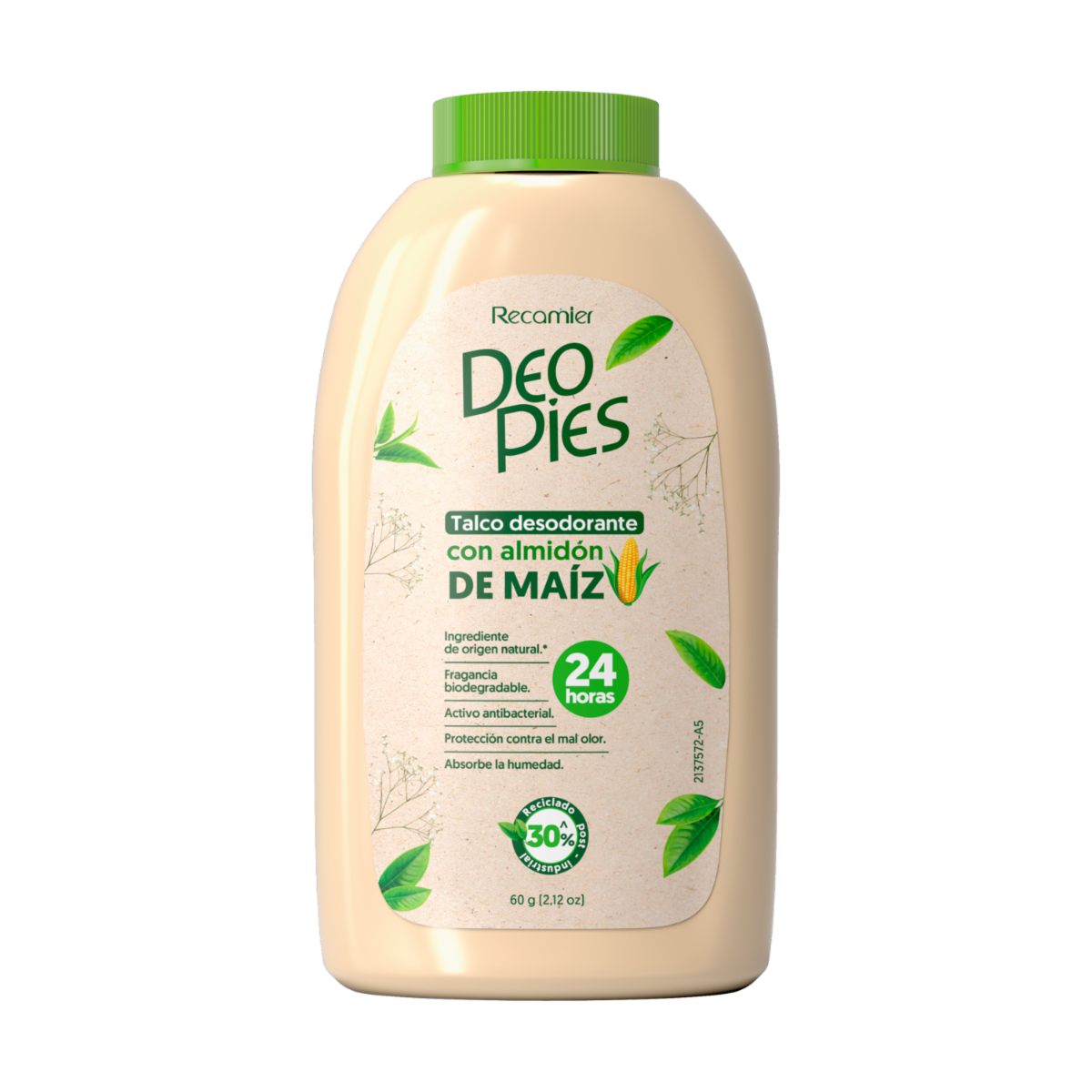 Talco De Pies Desodorante Con Almidón De Maiz DEOPIES 60 G