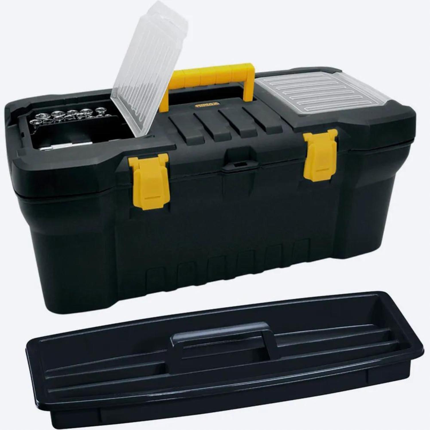 Caja De Herramientas 24″ Cerradura De Metal Negro RIMAX Unidad