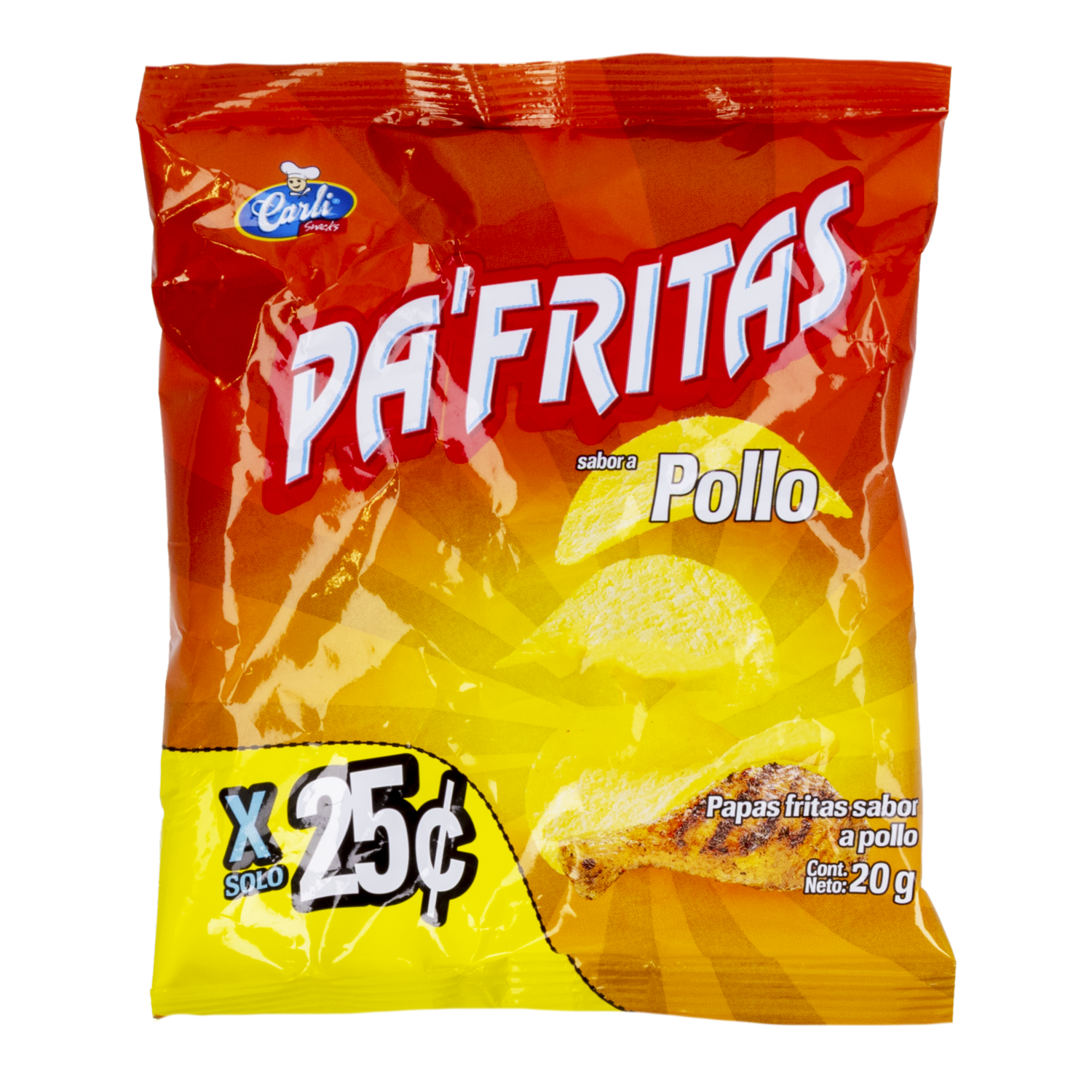 Papas Fritas Sabor A Pollo PA’FRITAS 20 G