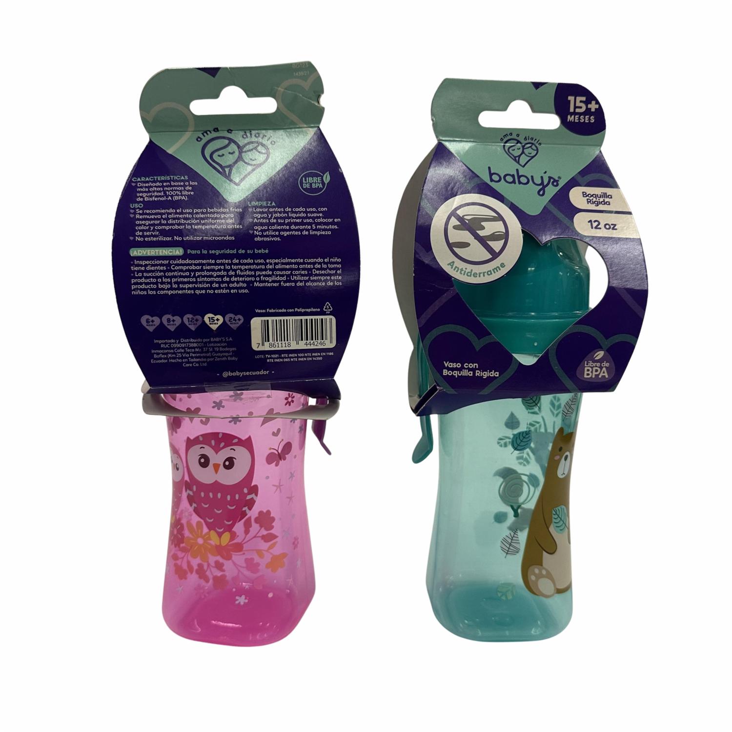 Vaso Con Boquilla Rígida  BABY’S 12 Oz