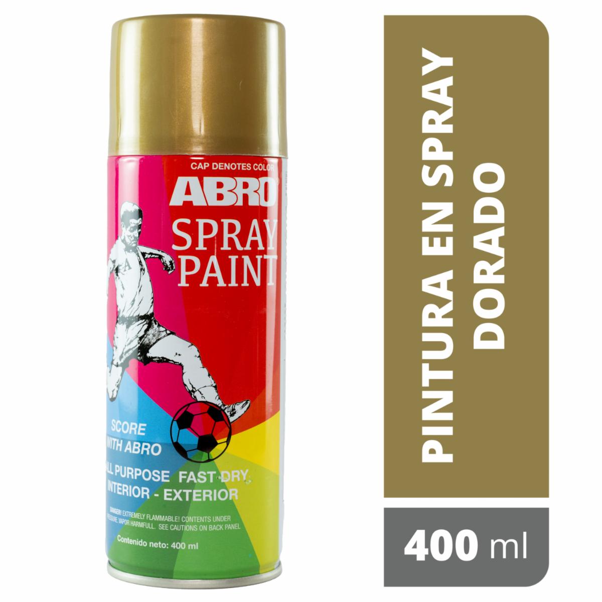 Spray De Pintura Dorado N27 400Ml ABRO Unidad