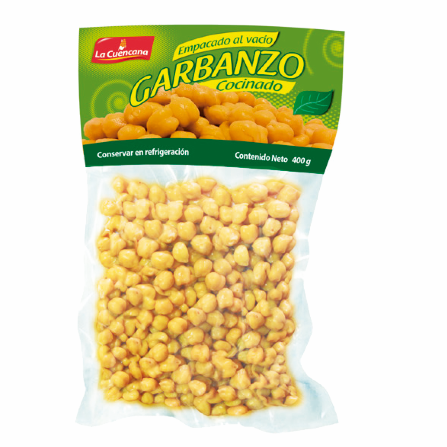 Garbanzo Cocinado Empacado LA CUENCANA 400 G