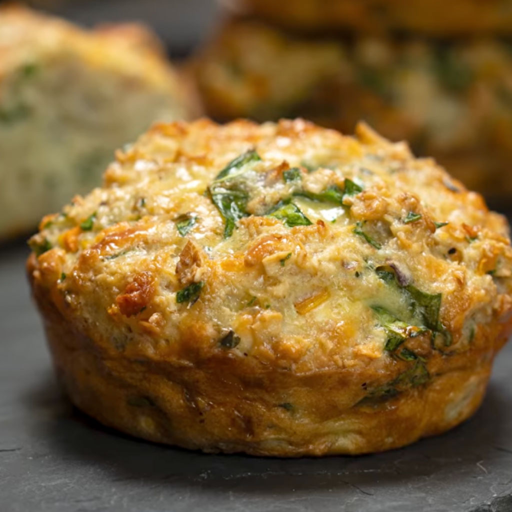 Muffins de avena y vegetales