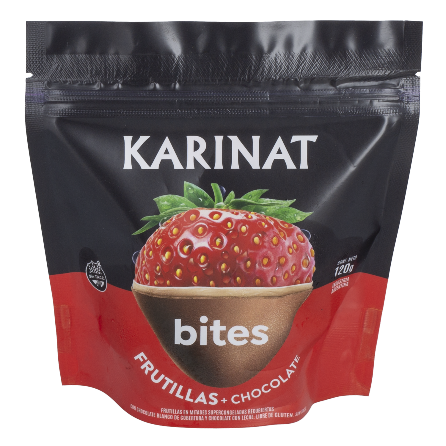 Bites De Frutillas Con Chocolate Congelados KARINAT 120 G