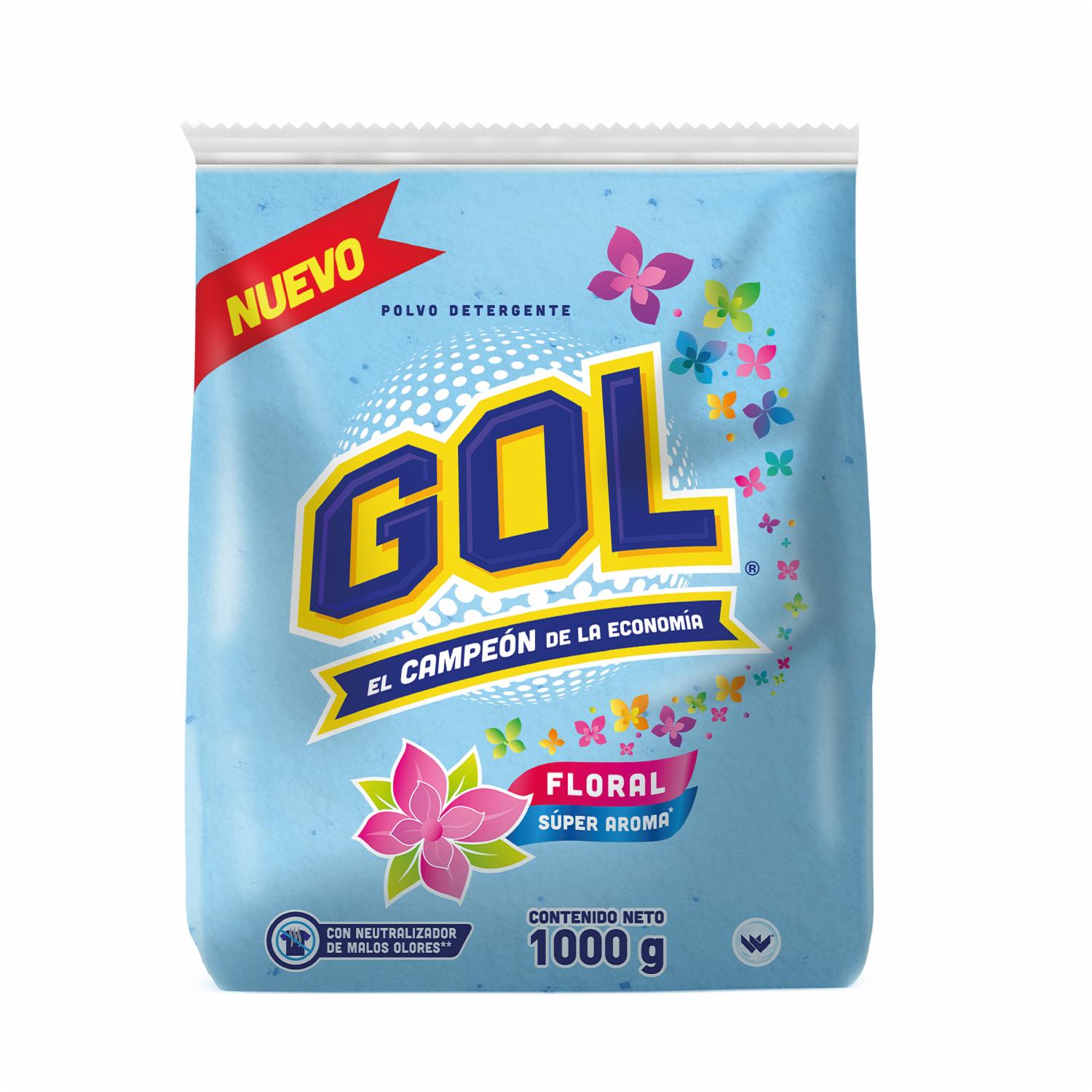 Detergente En Polvo Aroma Floral GOL 1000 G