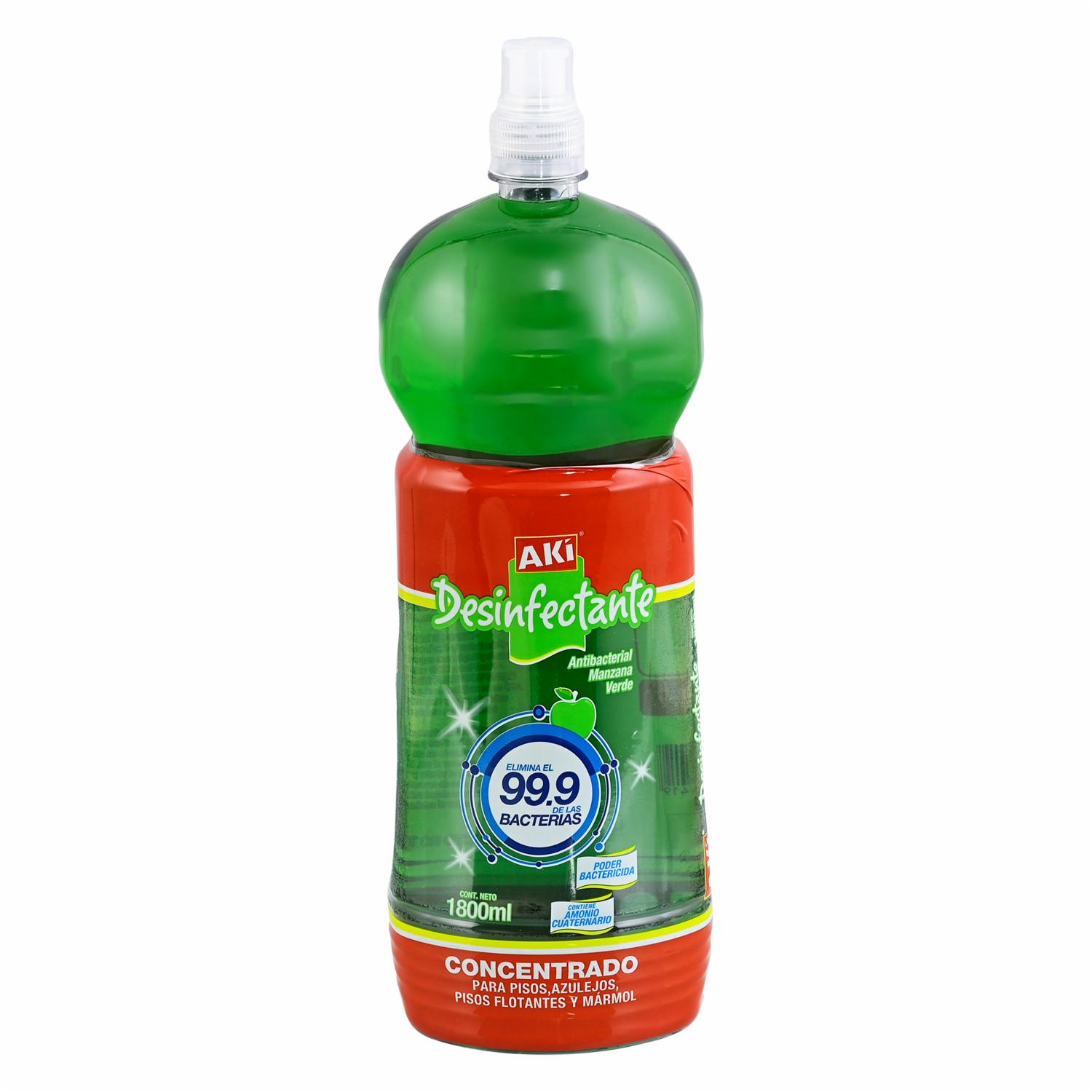 Desinfectante Manzana Verde AKÍ 1800 Ml