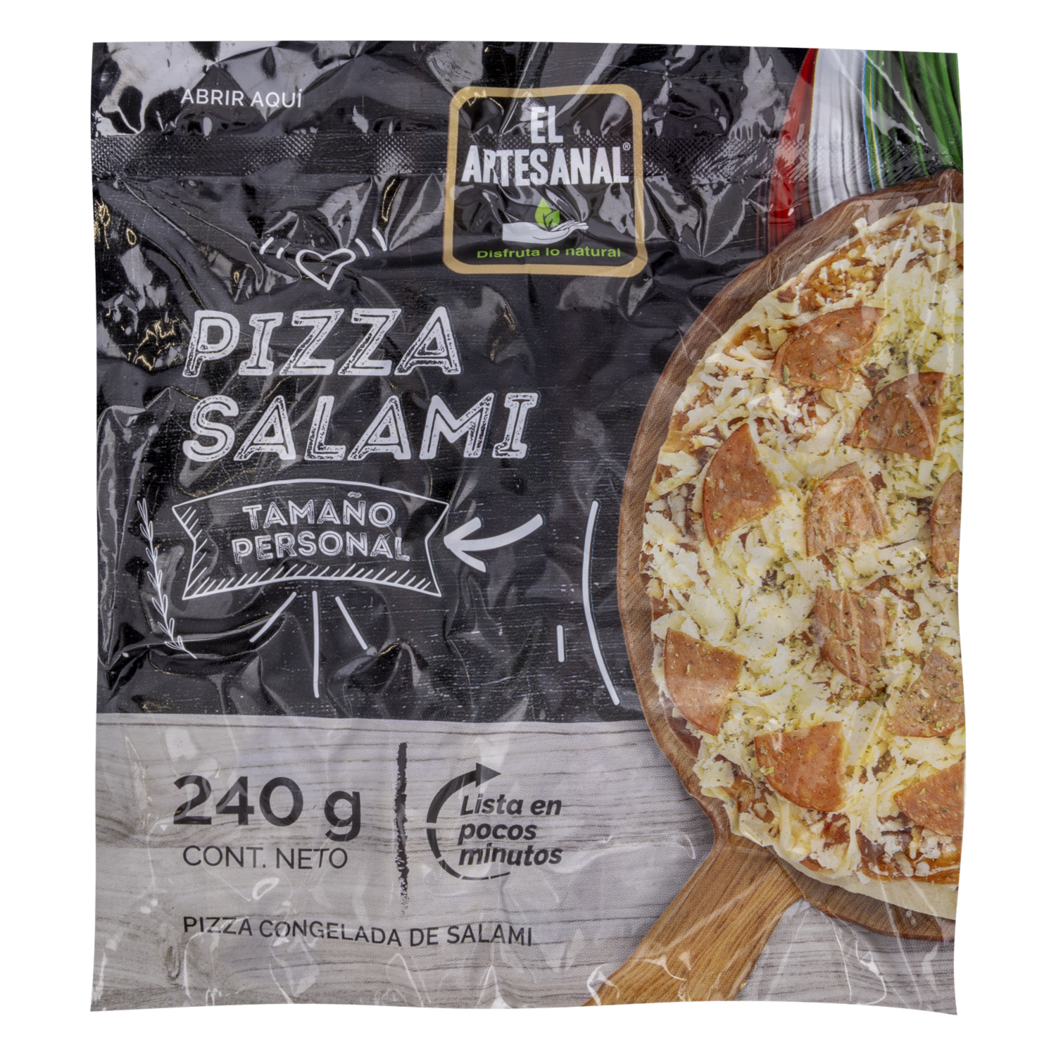 Pizza De Salami Y Queso EL ARTESANAL 240 G