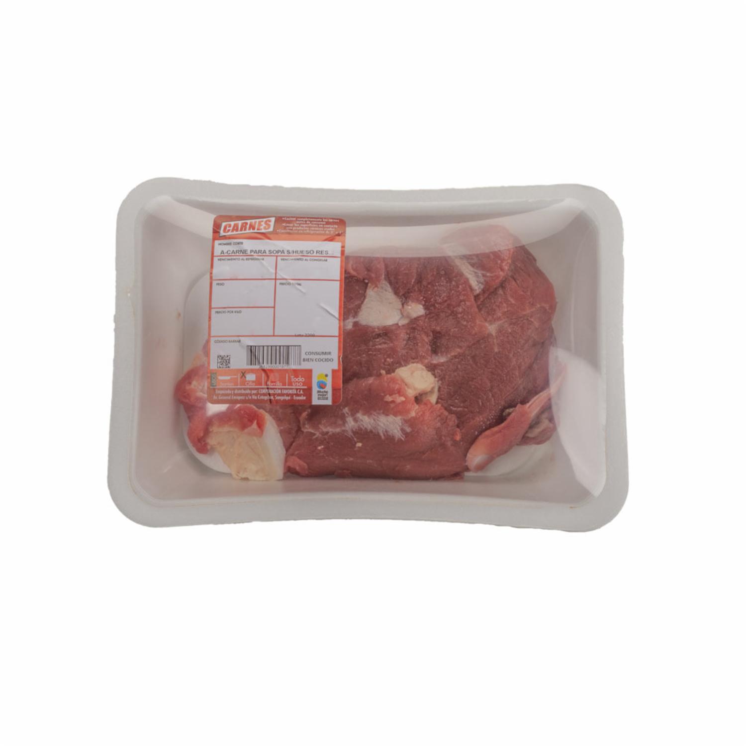 Carne Para Sopa Sin Hueso De Res AKÍ CARNES Al Peso