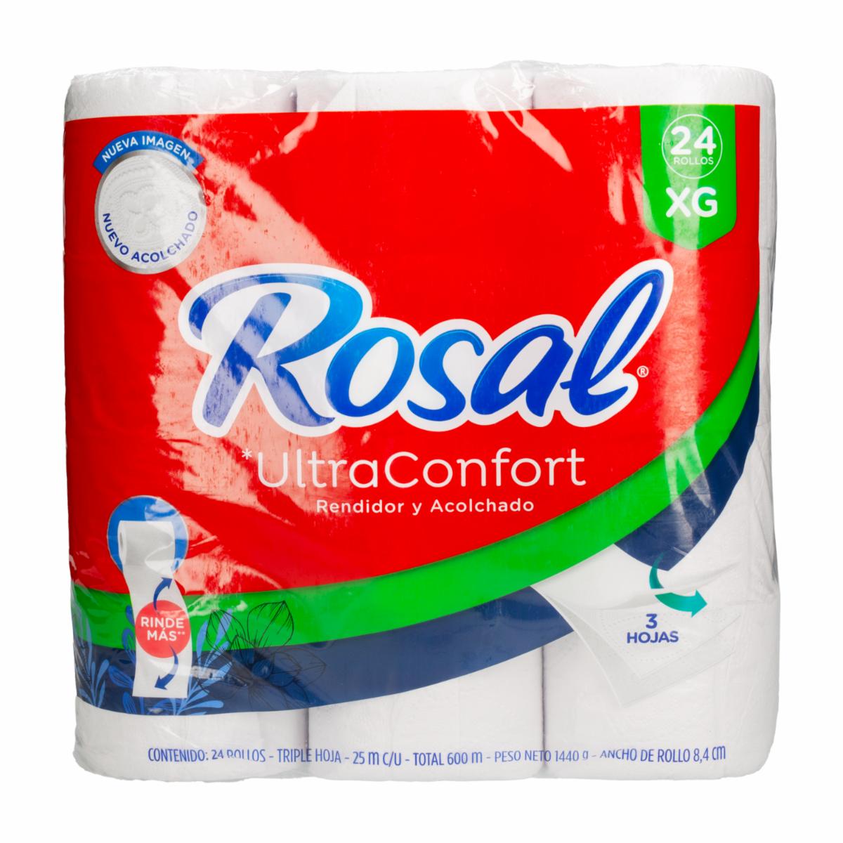 Papel Higiénico Ultra Confort ROSAL X 24 Uds