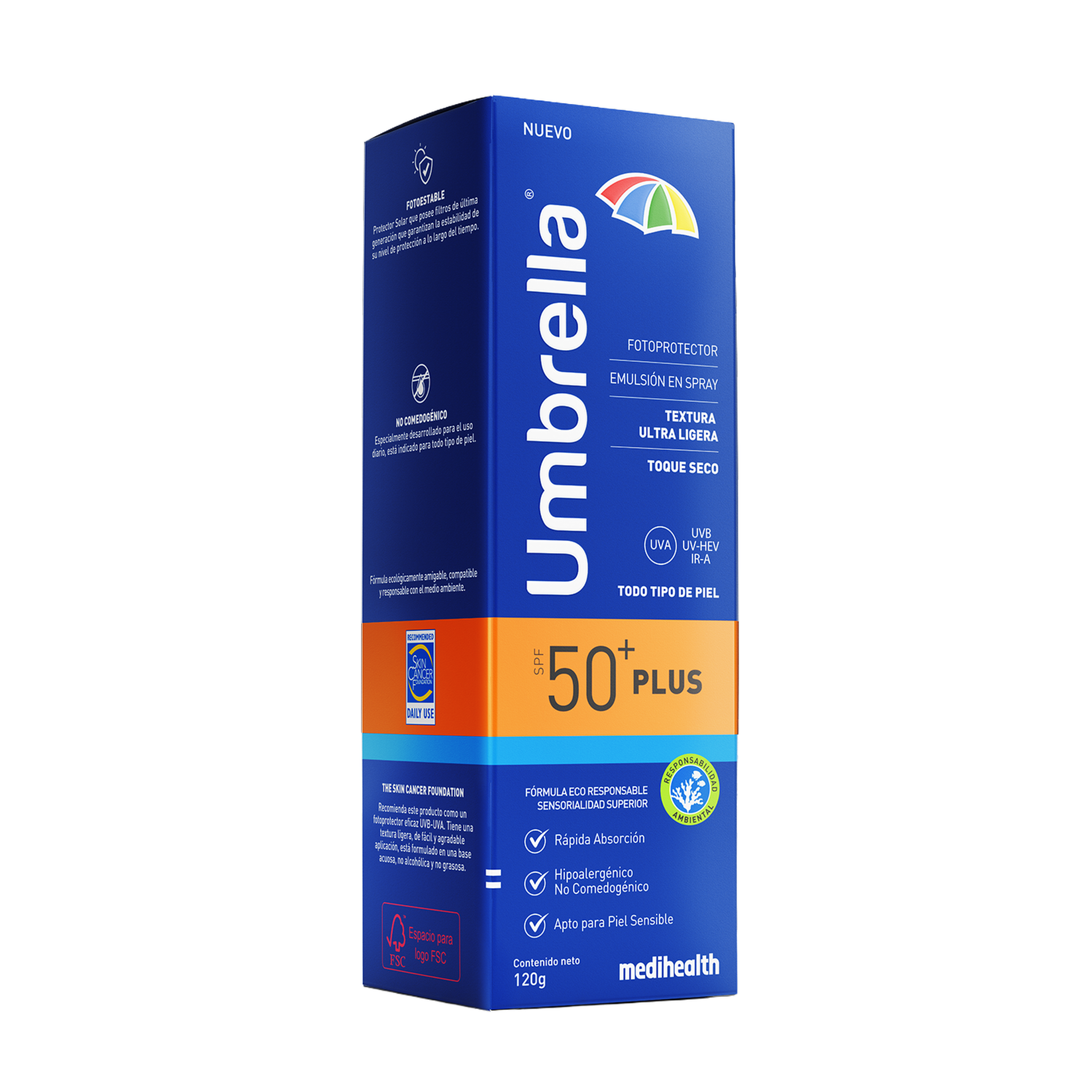 Protector Solar Plus Spf 50+ En Spray UMBRELLA 120 G