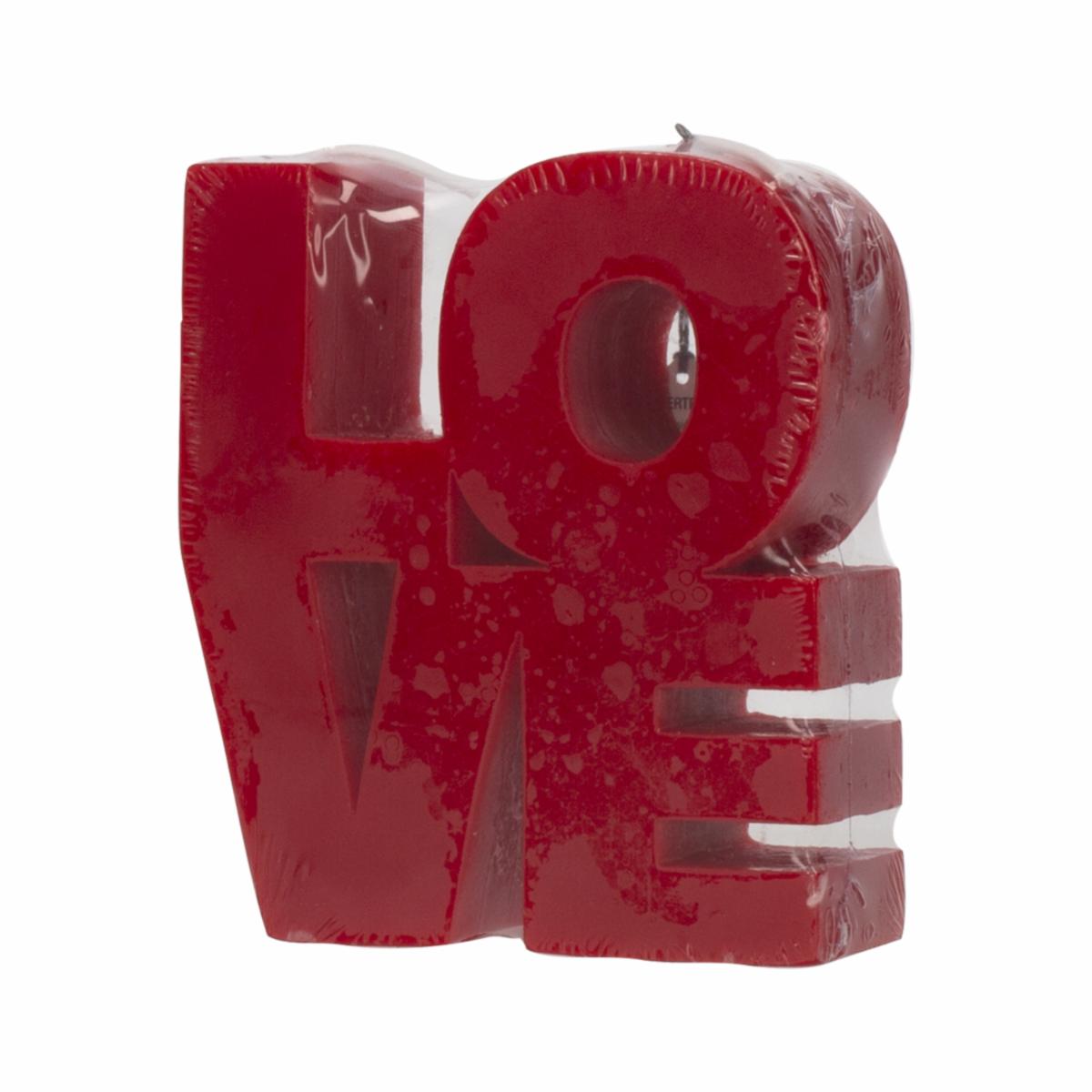 Vela San Valentin Figura Valentín Love Rojo LAVEL Mediana