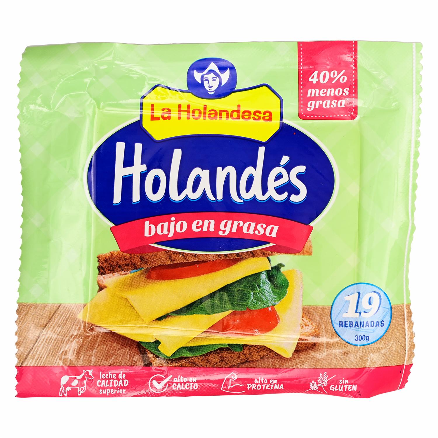Queso Holandés Bajo En Grasa LA HOLANDESA 300G