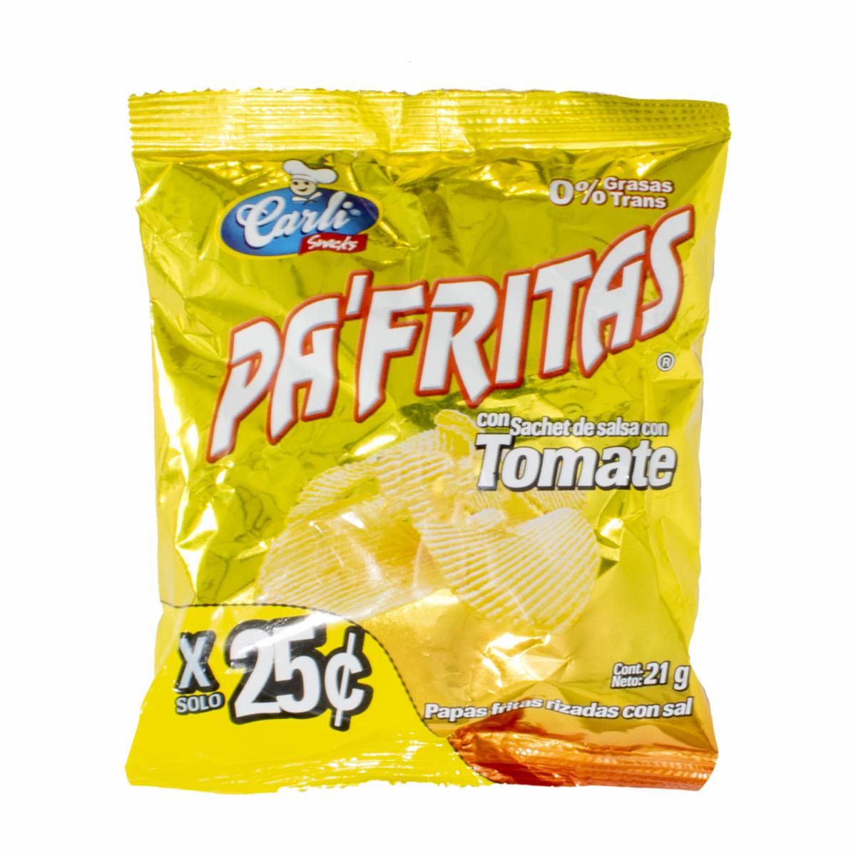 Papas Fritas Sabor A Tomate PA’FRITAS 21 G