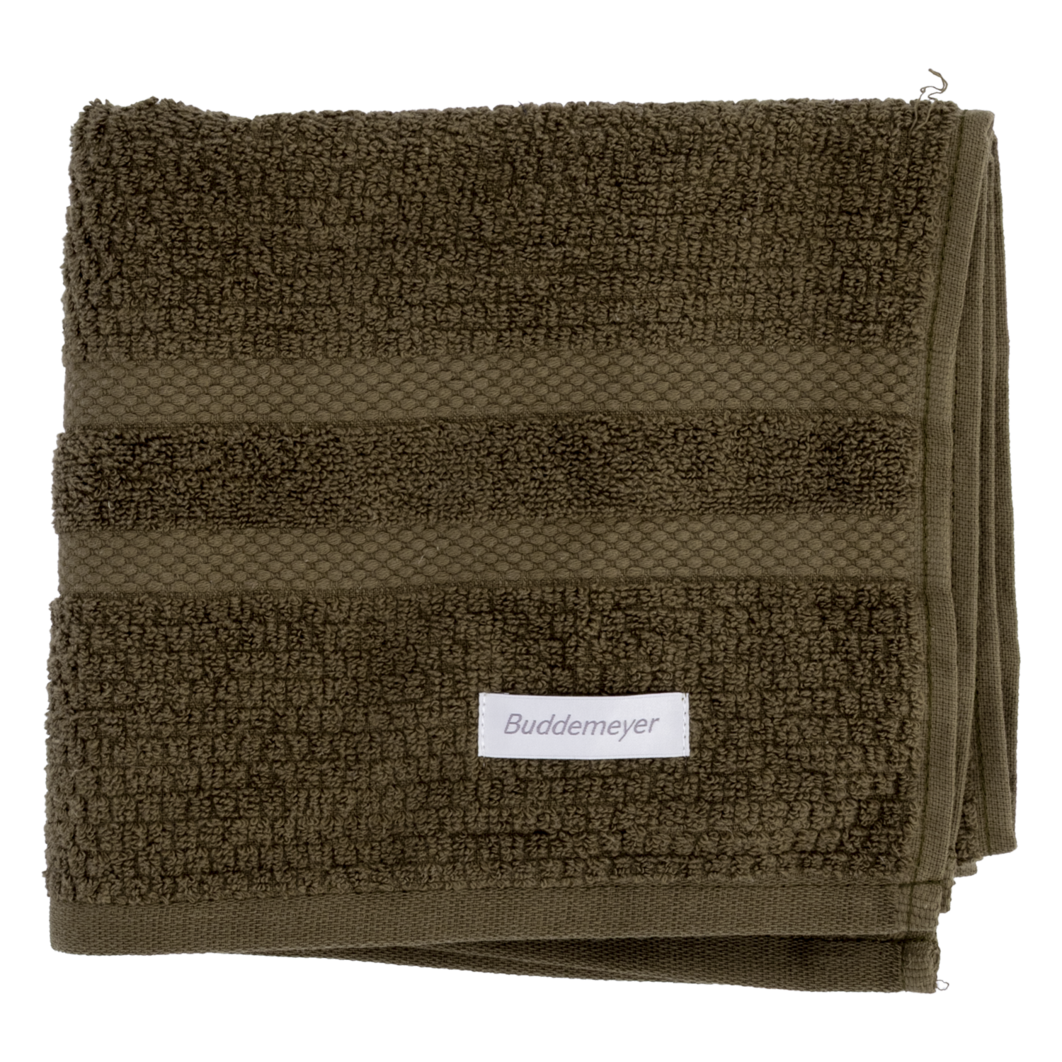 Toalla De Cara Vanilla Extra Soft 410G Verde Oliva BUDDEMEYER 50X30 Cm