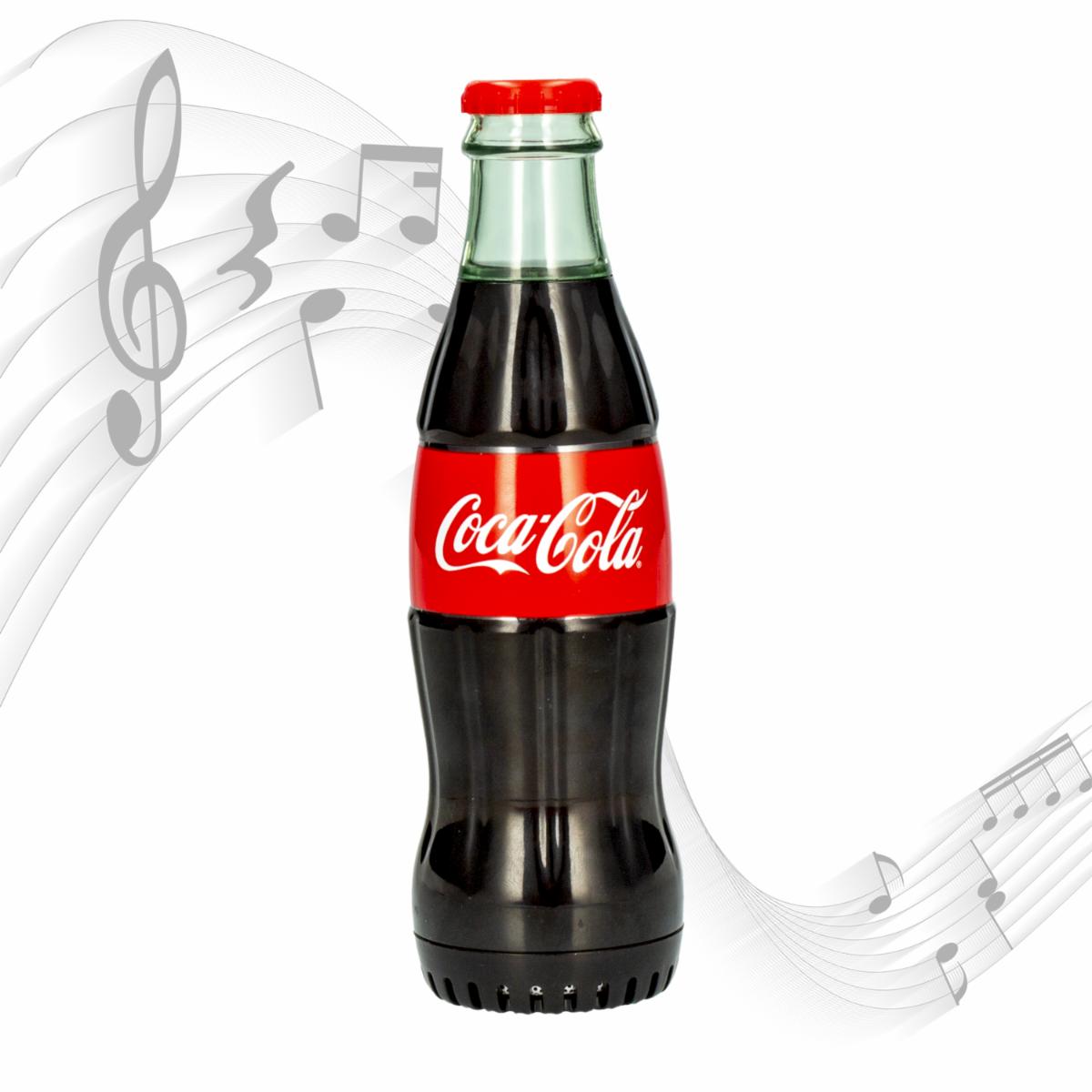 Parlante CC-BBS-CC1 Tipo Botella COCA-COLA Negro con Rojo