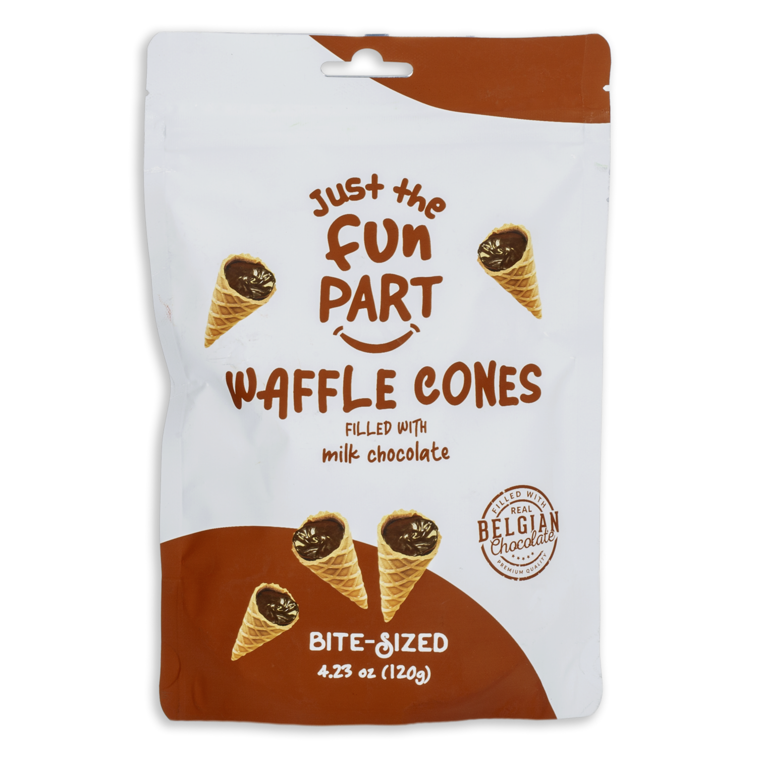 Conos De Chocolate Con Leche JUST THE FUN PART 120 G