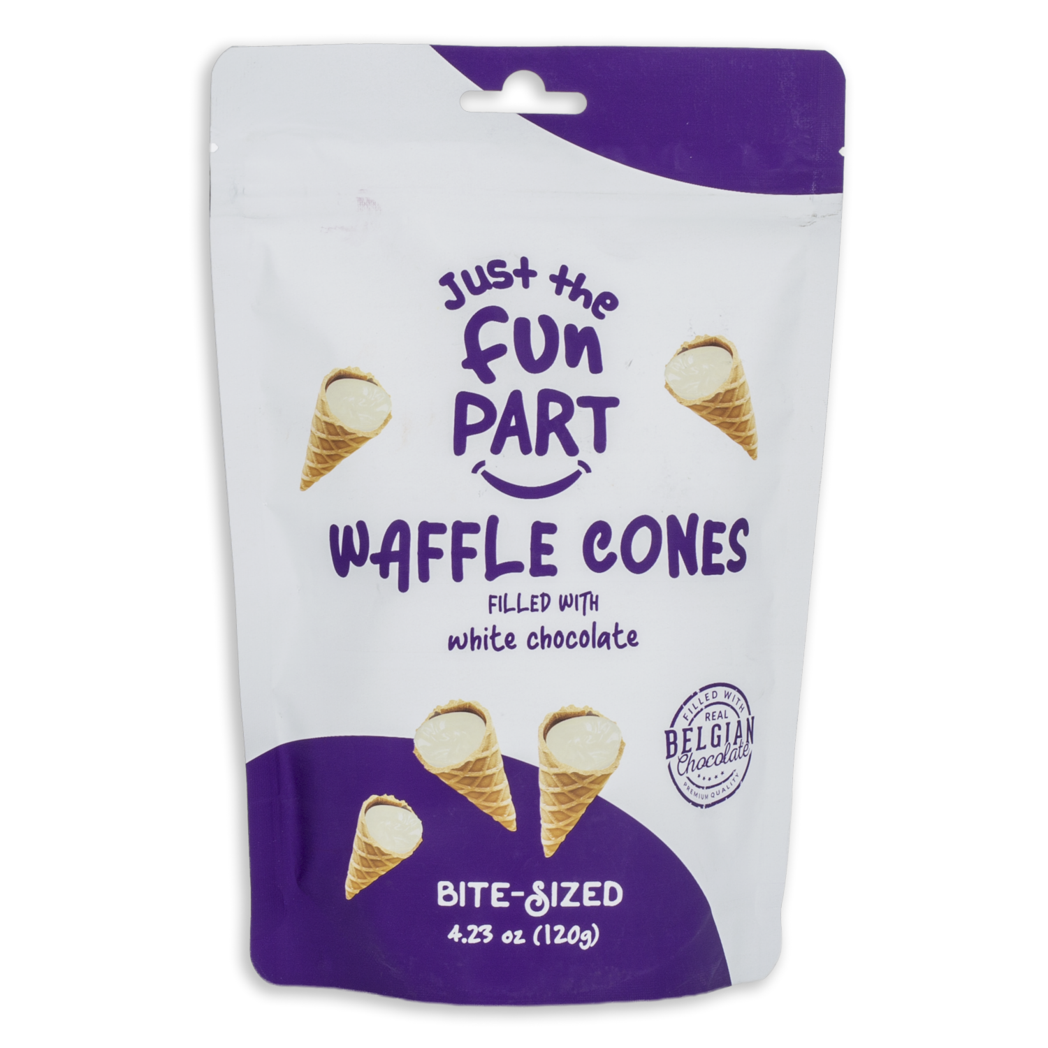 Conos De Chocolate Blanco JUST THE FUN PART 120 G