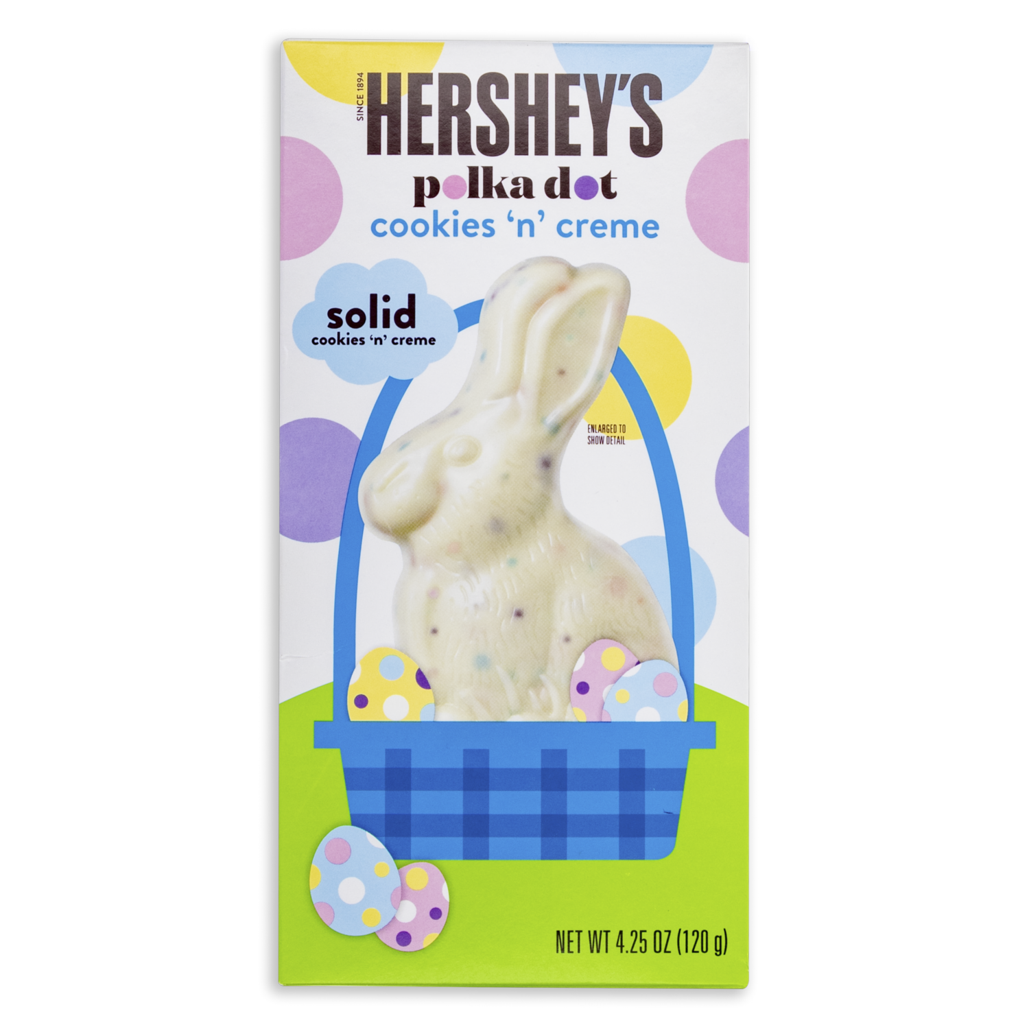 Conejo De Pascua De Chocolate Blanco Cookies & Cream HERSHEY’S 120 G