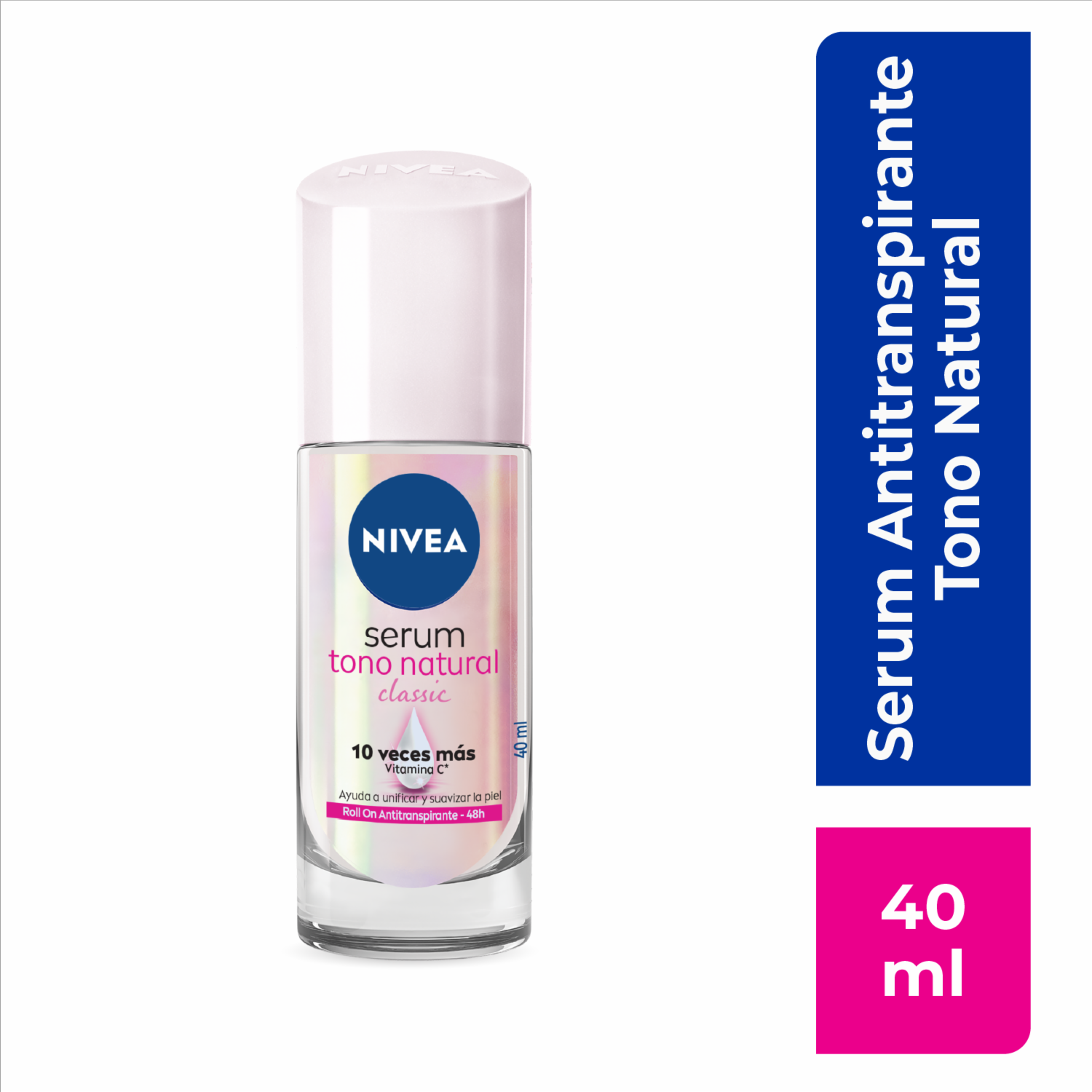 Desodorante En Roll On Para Dama Serum Tono Natural NIVEA 40 Ml