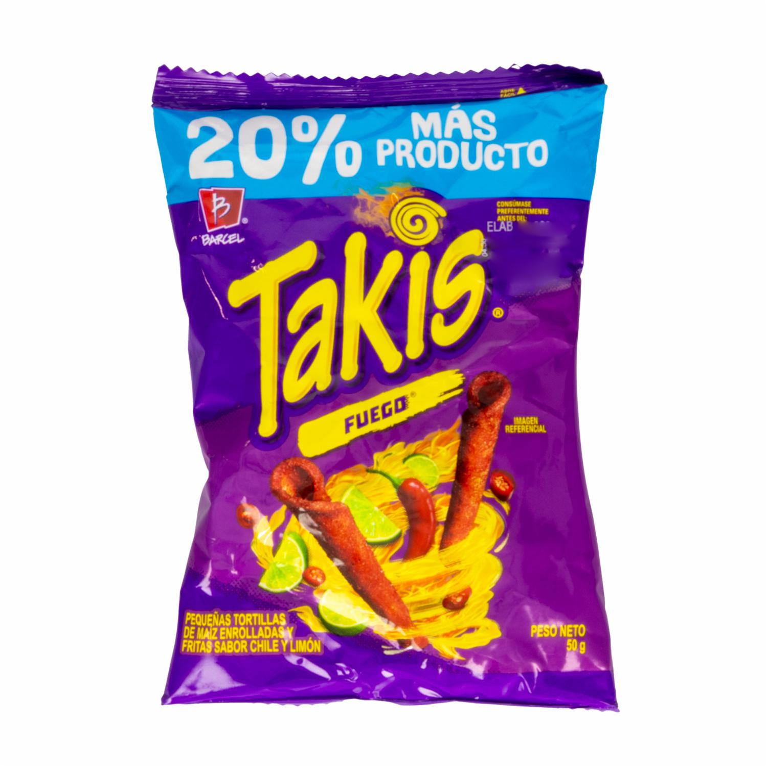 Bocaditos Maíz Fuego TAKIS 50 G