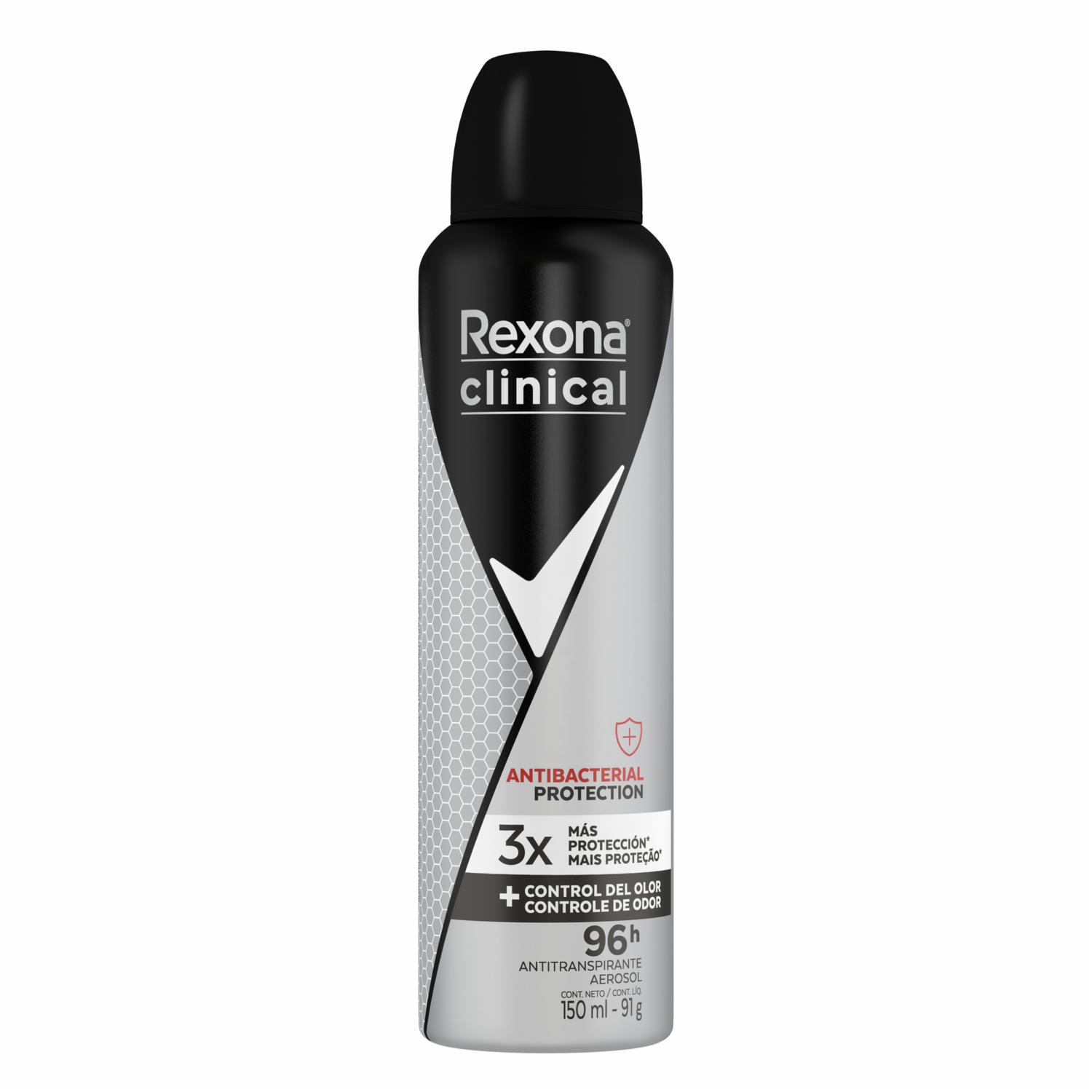 Desodorante En Aerosol Para Caballero Antitranspirante Clinical Expert Antibacterial REXONA 150 Ml